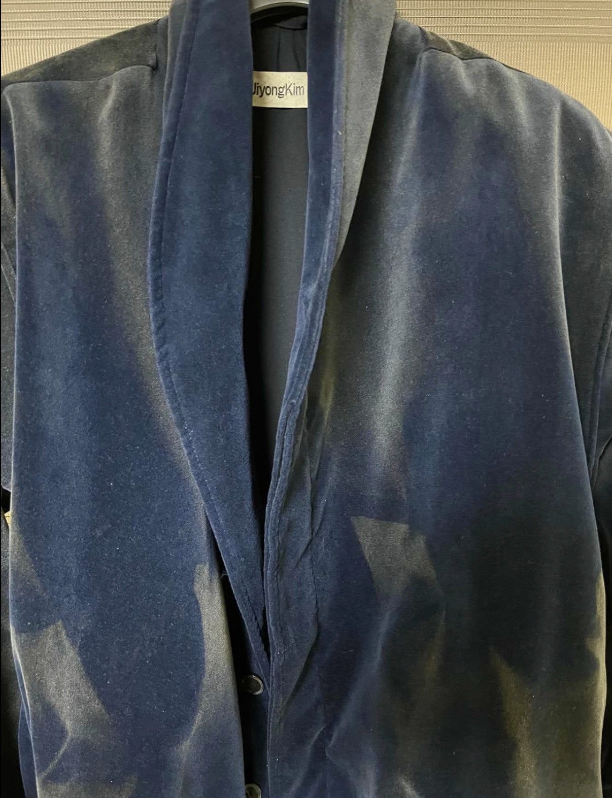 JiyongKim [M] Jiyongkim 22AW shawl collar bomber jacket navy Size US M / EU 48-50 / 2 - 3 Thumbnail