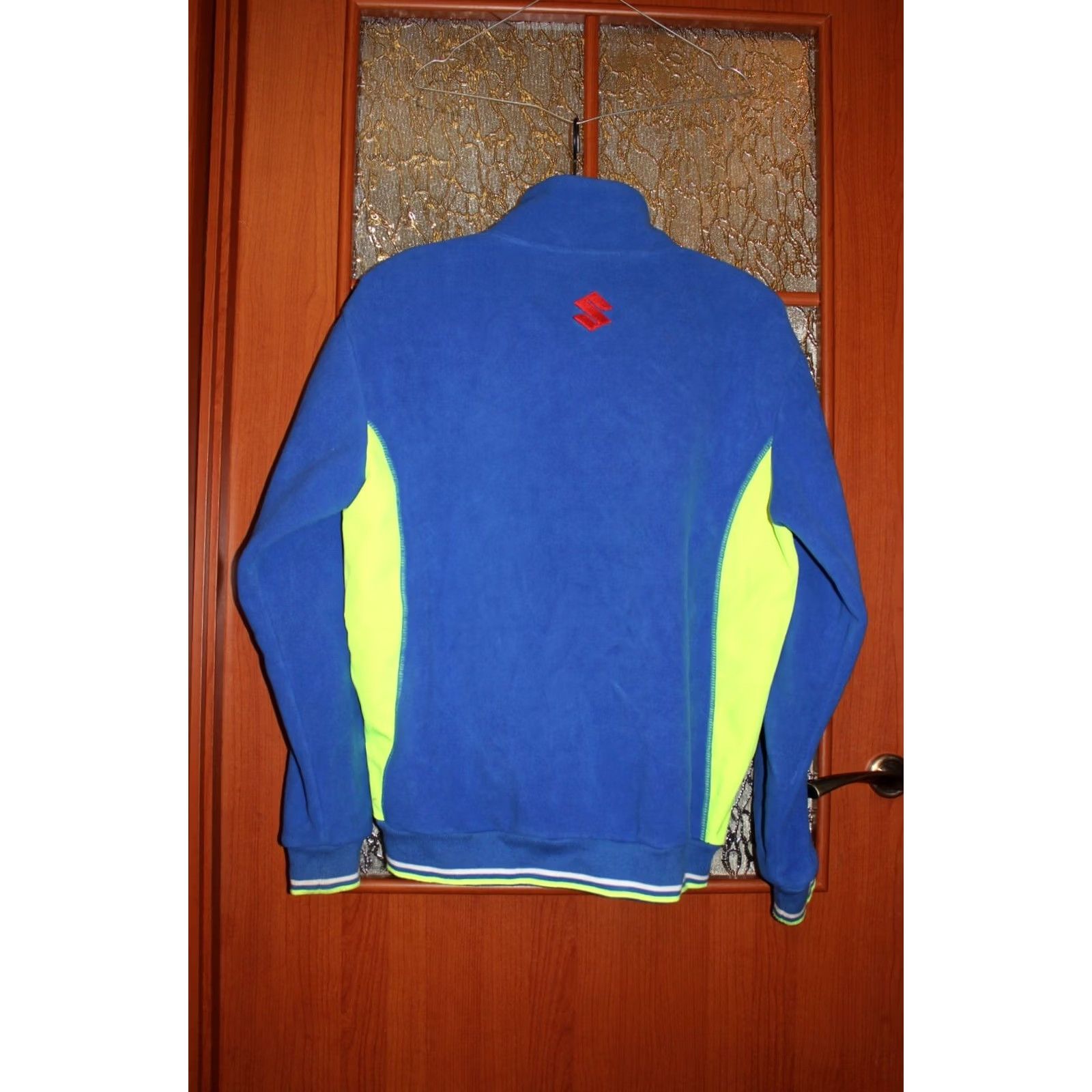 Vintage Vintage Suzuki MotoGP Team Fleece Jacket Ecstar Neon Yellow - size S Blue Jacket Mens Regular XS? Size US S / EU 44-46 / 1 - 4 Thumbnail