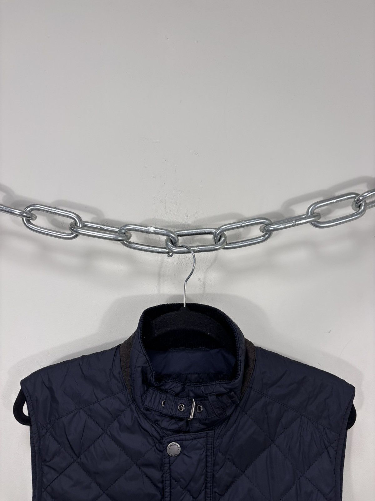 Hackett Hackett London Men’s Navy Blue Quilted Vest Gilet Jacket Size US M / EU 48-50 / 2 - 6 Thumbnail
