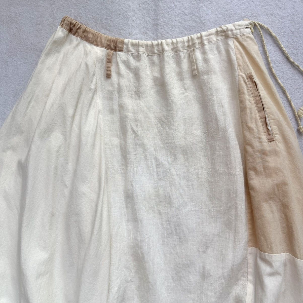 Y's 2000s Y's Patchwork Asymmetrical Harem Balloon Pants Size US 30 / EU 46 - 3 Thumbnail