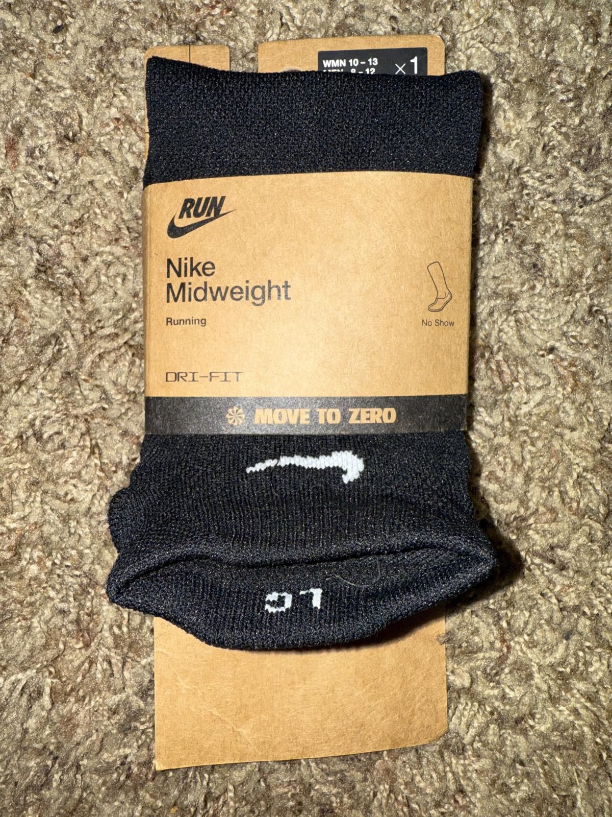 Nike Nike Running Midweight No-Show Socks (1 Pair) Size ONE SIZE - 1 Thumbnail