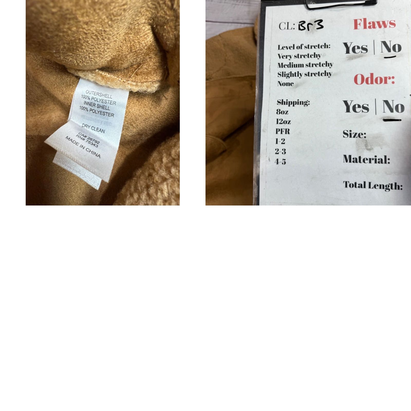 Joie Joie Shirt Jacket Womens Fleece Tan/Brown M Long Sleeve Button Front Size M / US 6-8 / IT 42-44 - 8 Thumbnail
