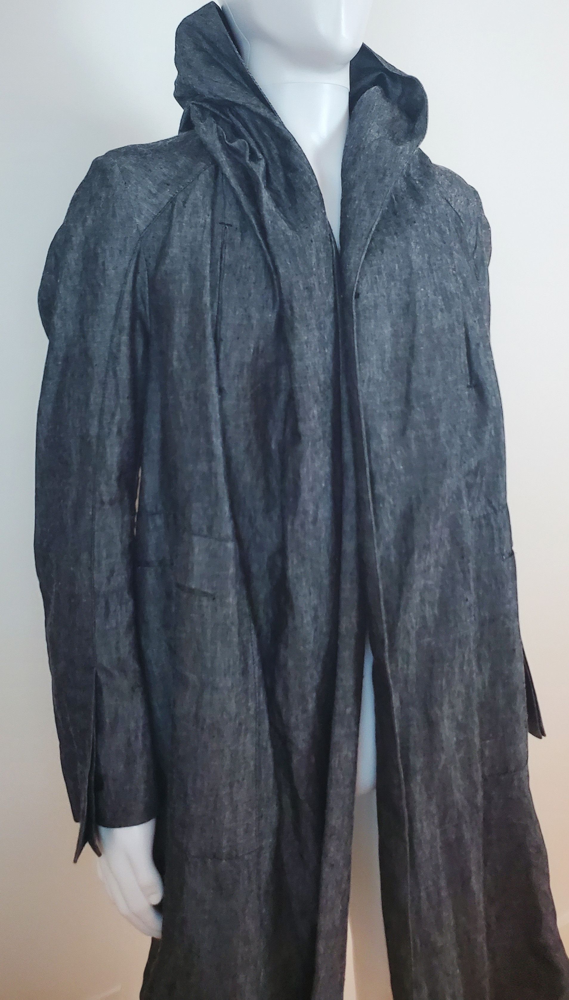 Masnada MASNADA Storm Grey Hoodie Designers Overcoat Jacket Size US M / EU 48-50 / 2 - 13 Thumbnail