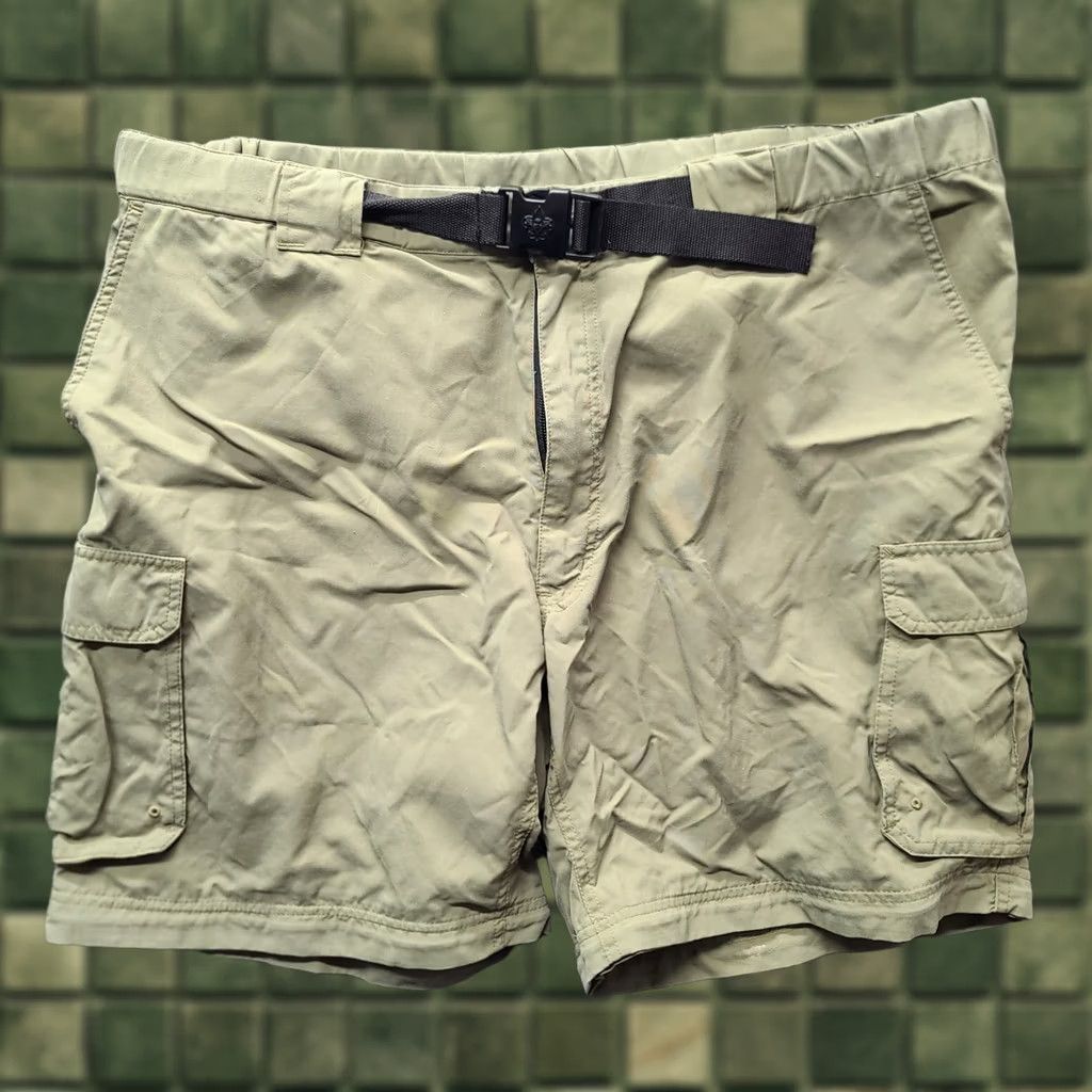Vintage Boy Scouts of America BSA Shorts Mens XL Classic Switchback Uniform Belted Shorts Green Nylon Men XL Size US 36 / EU 52 - 1 Thumbnail