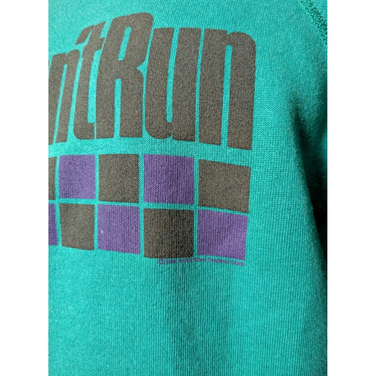 Gildan VTG 80s Walk Don't Run Sweatshirt XL Blue Gildan Crew Neck Unisex Adults Long Sleeve Cotton Blend 80s Music Winter Fall Size US XL / EU 56 / 4 - 2 Thumbnail