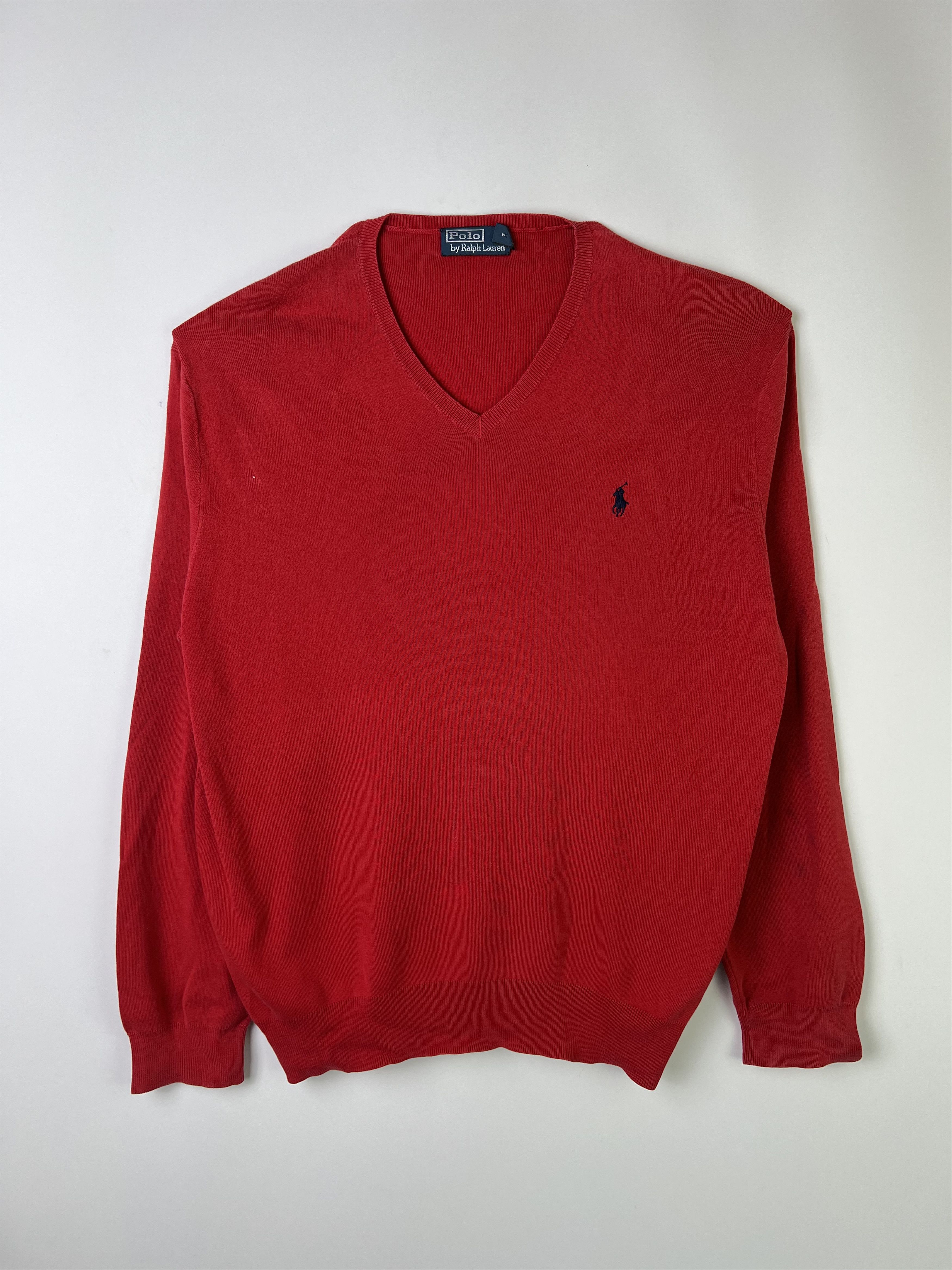 Polo Ralph Lauren Ralph Lauren Sweater Cotton Knit Red XL Size US XL / EU 56 / 4 - 1 Thumbnail