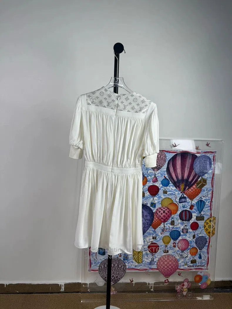 Louis Vuitton Louis Vuitton Patchwork White Dress. Size US XS / EU 42 / 0 - 2 Thumbnail
