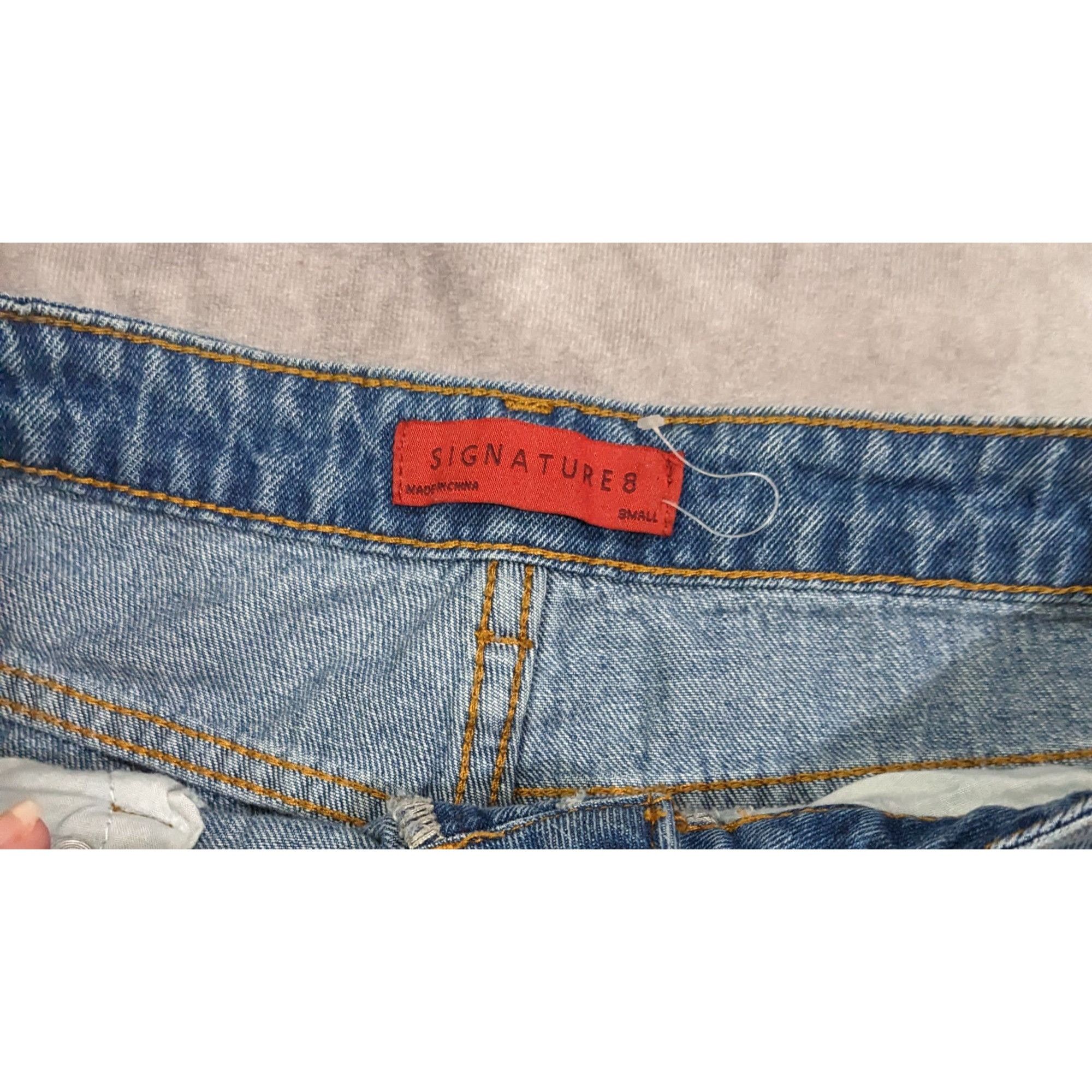 Other Distressed High Rise Four Button Denim Shorts by Signature 8 Size 28" / US 6 / IT 42 - 5 Thumbnail
