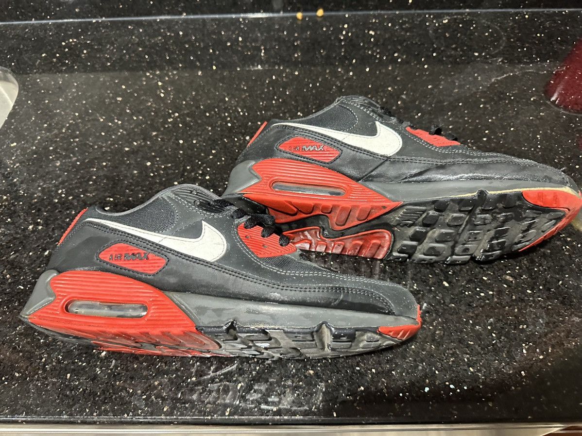 Nike Nike Air Max 90 Anthracite Mystic Red Size US 12 / EU 45 - 4 Thumbnail