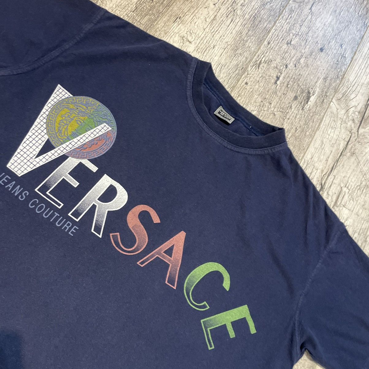 Versace Jeans Couture × Vintage Vintage Versace Jeans Couture Tee Embroidery Luxury Brand Size US XL / EU 56 / 4 - 5 Thumbnail