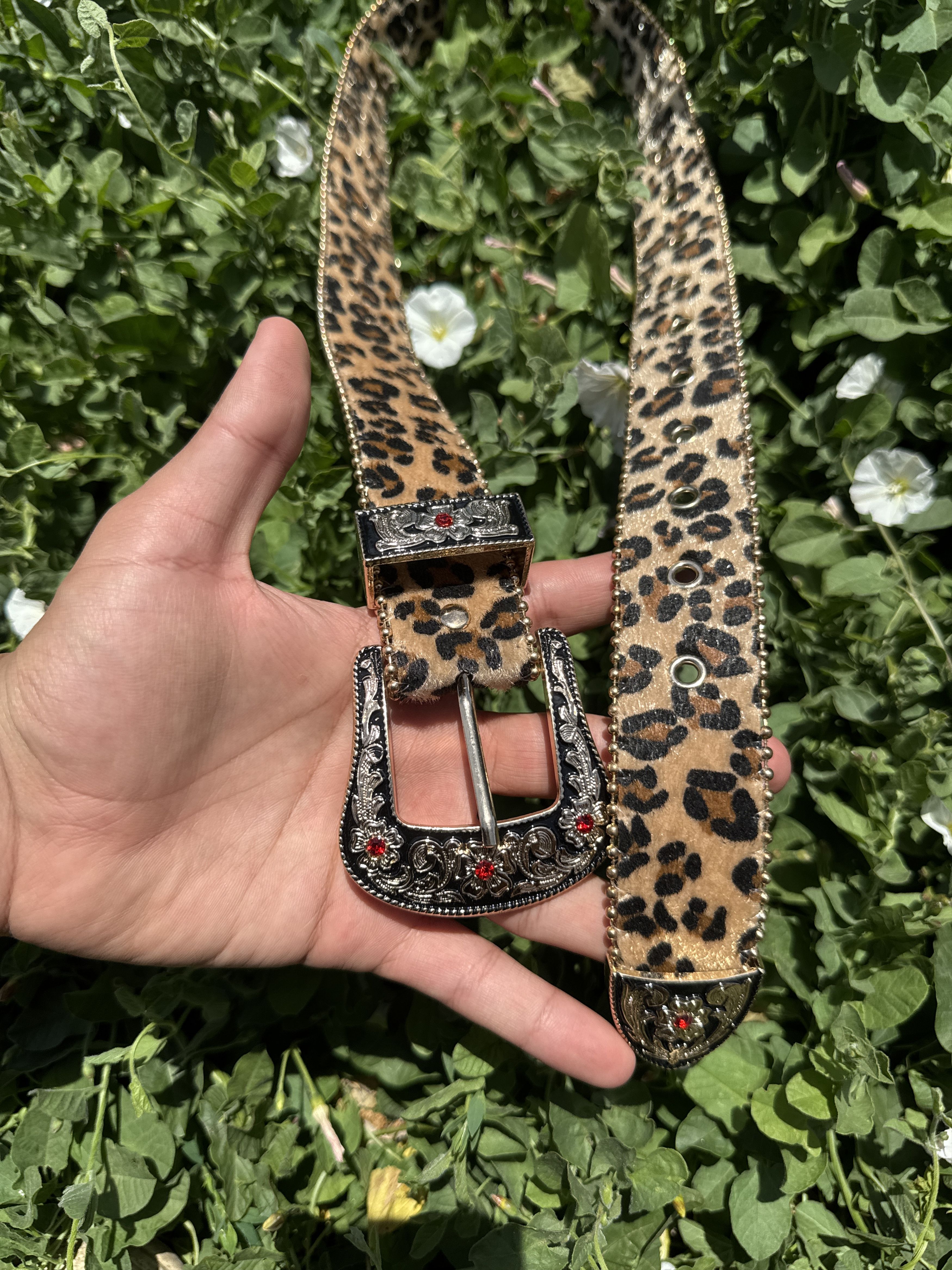 Other Y2K Leopard Print Rhinestone Western Belt Size ONE SIZE - 6 Thumbnail
