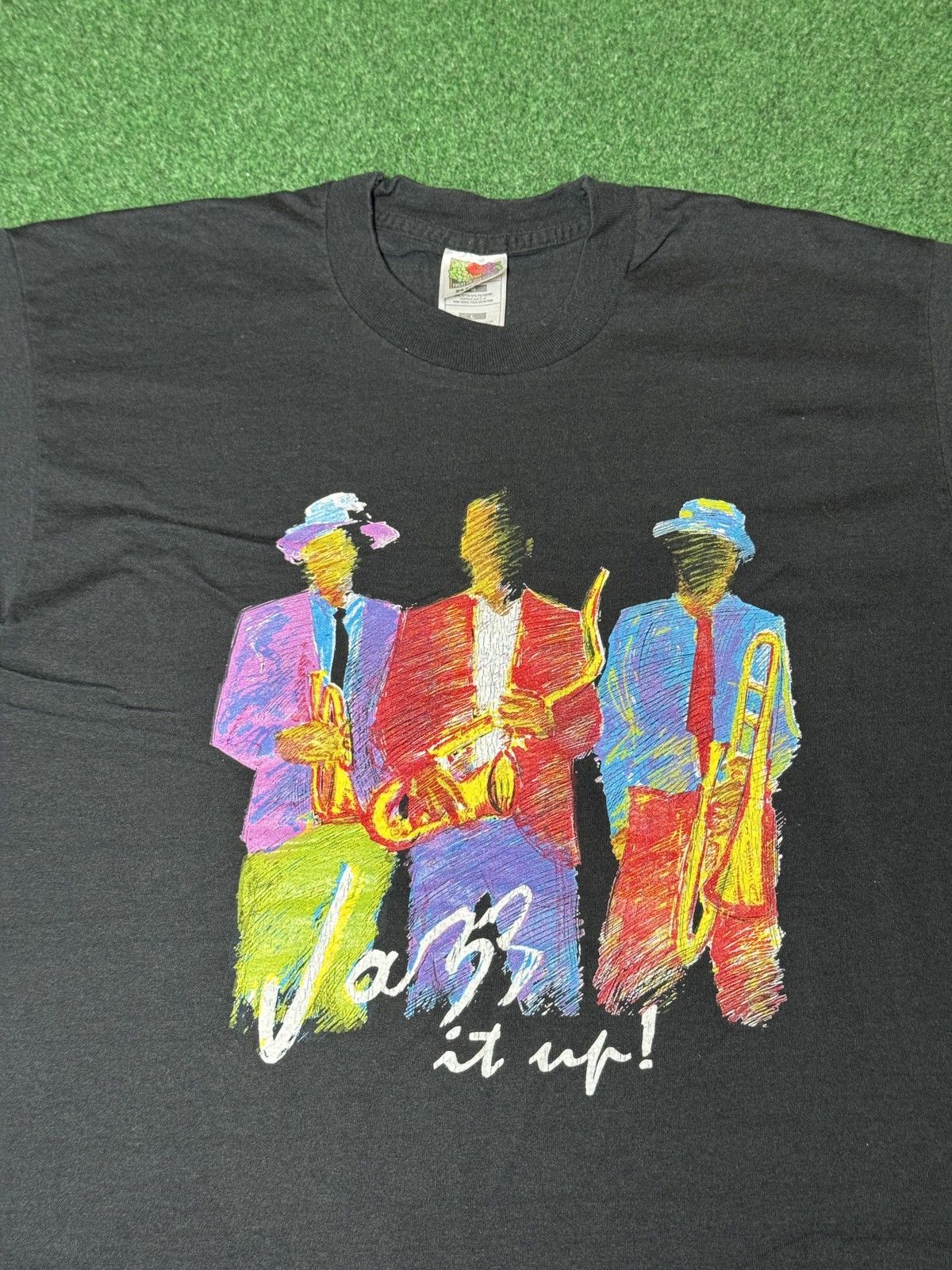 Vintage Jazz It Up Vintage Jazz Musician Music Art 90s Lrg T Shirt Size US L / EU 52-54 / 3 - 2 Thumbnail