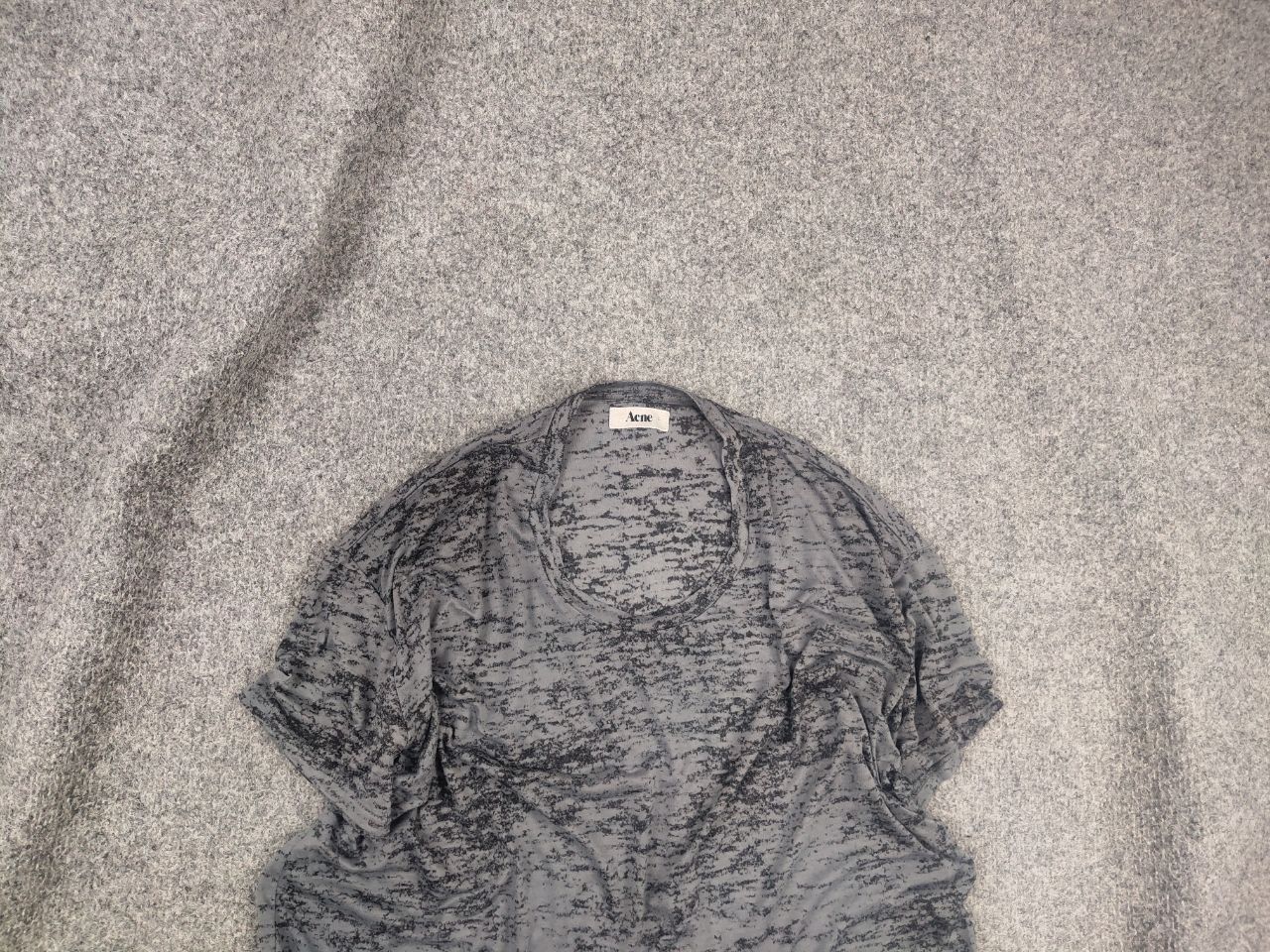 Acne Studios Vintage AW10 Acne Studio Bay Burnout T-shirt graphite Gray Size US L / EU 52-54 / 3 - 2 Thumbnail