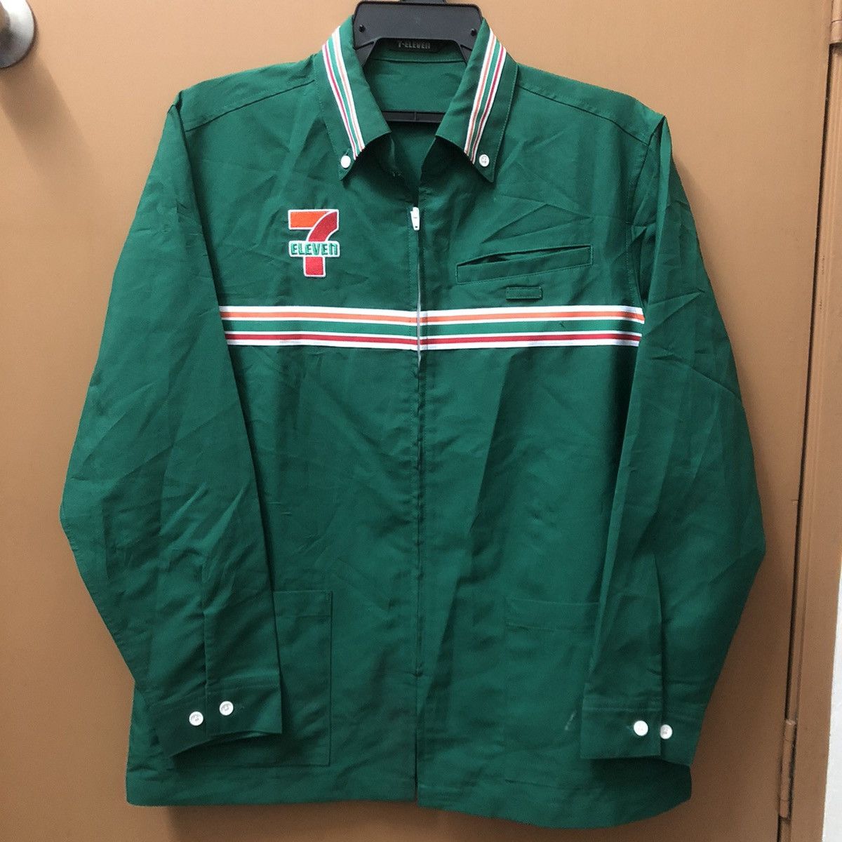 Japanese Brand × Vintage Vintage 90s 7eleven embroidery zipper worker uniform Size US M / EU 48-50 / 2 - 2 Thumbnail