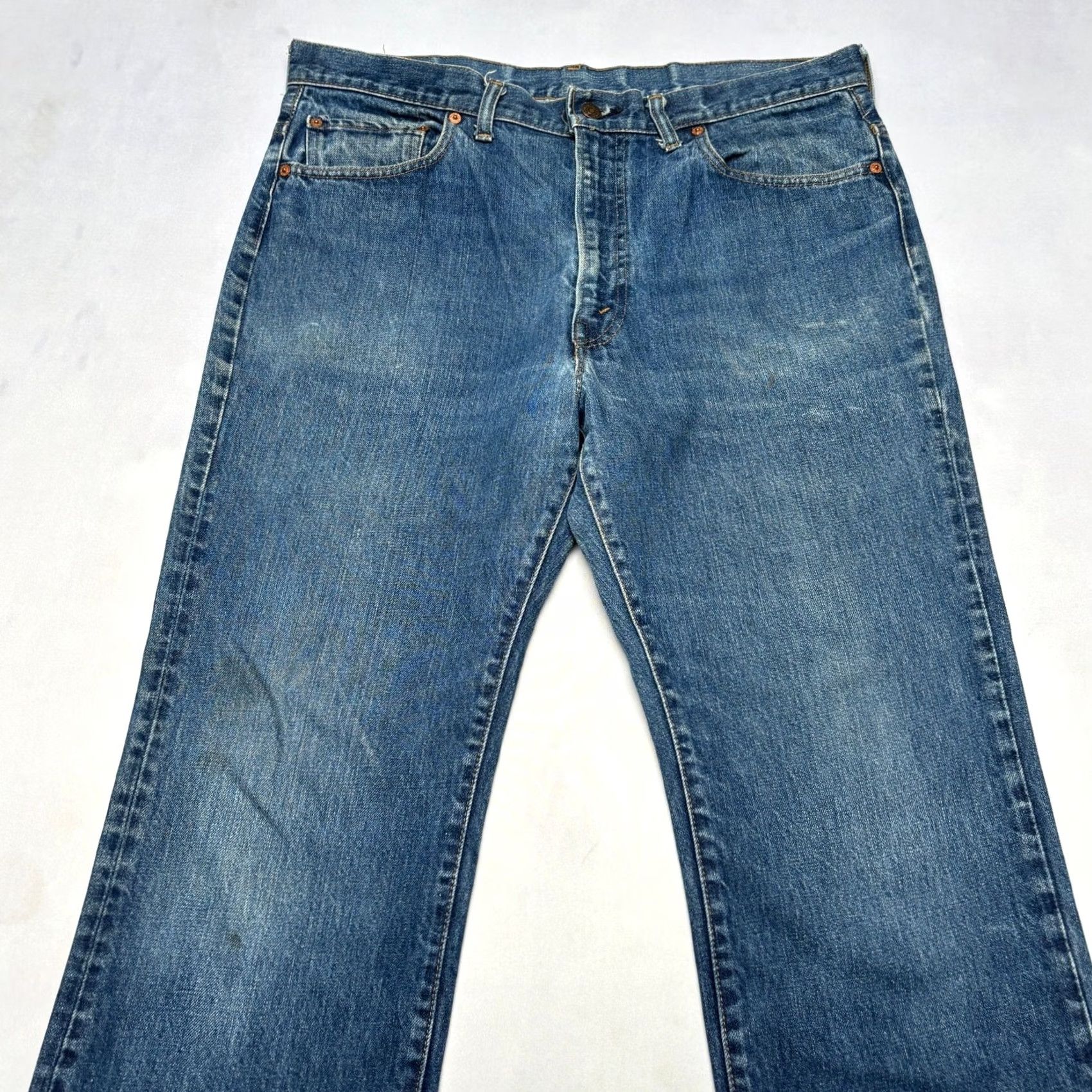 Levi's VINTAGE Levi's 517 0217 Jeans Men's 36x28 Talon Flare Bootcut 70s Blue Size US 36 / EU 52 - 2 Thumbnail