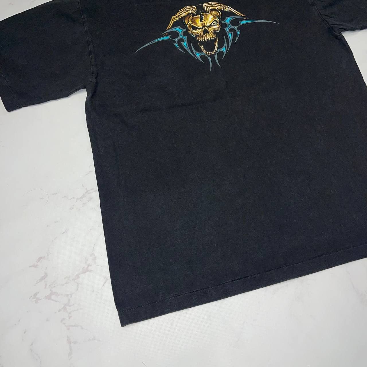 Vintage Vintage Black Grim Reaper 2000s Horror Graphic T Shirt Sz L Size US L / EU 52-54 / 3 - 14 Thumbnail