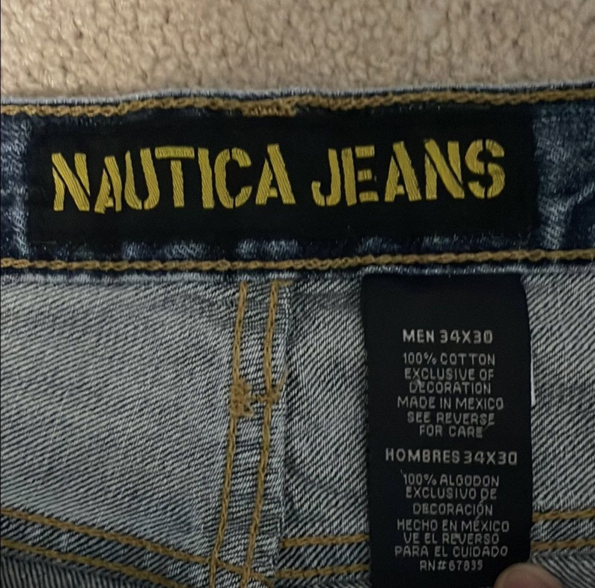 Nautica Nautica Blue Relaxed Fit Jeans Size US 34 / EU 50 - 2 Thumbnail