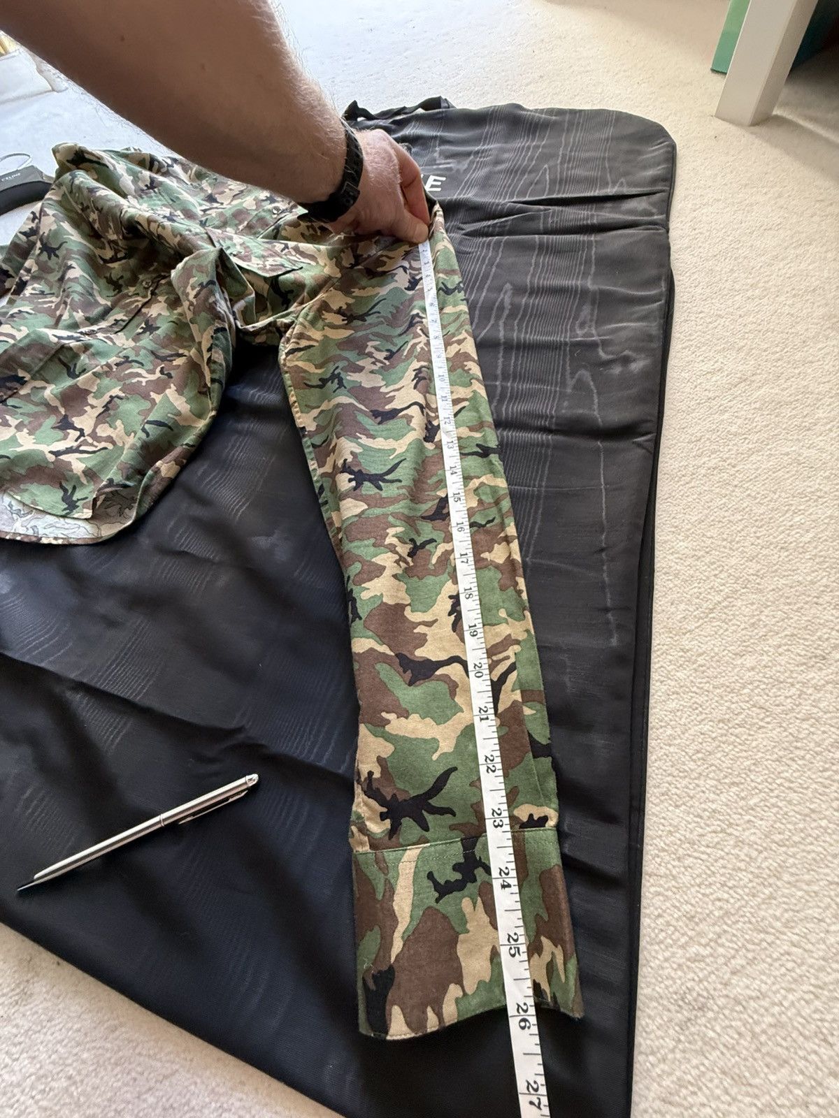 Saint Laurent Paris SS15 Saint Laurent Psych Rock camo shirt Hedi Slimane 41 Size US L / EU 52-54 / 3 - 9 Thumbnail