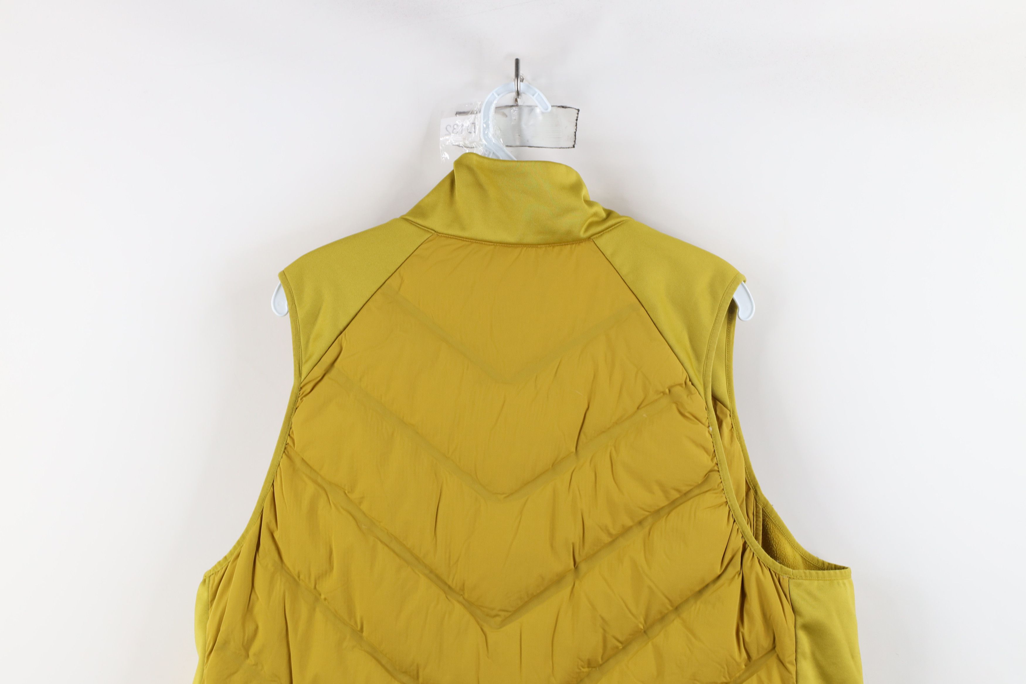 Athleta × Vintage Athleta Down Insulated Full Zip Puffer Vest Jacket Yellow Size XXL / US 16-18 / IT 52-54 - 13 Thumbnail