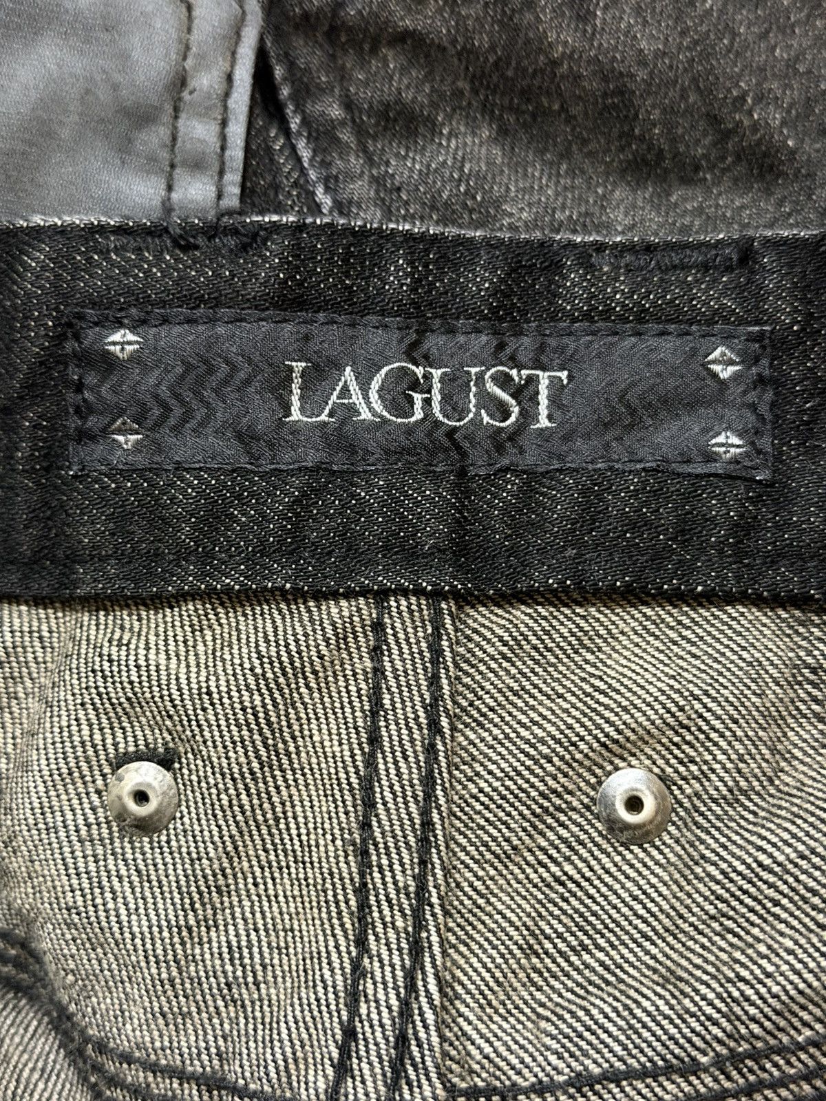 Tornado Mart Vintage Lagust Faded Wash Clawmark Whisker Distressed Flare Size US 31 - 9 Thumbnail