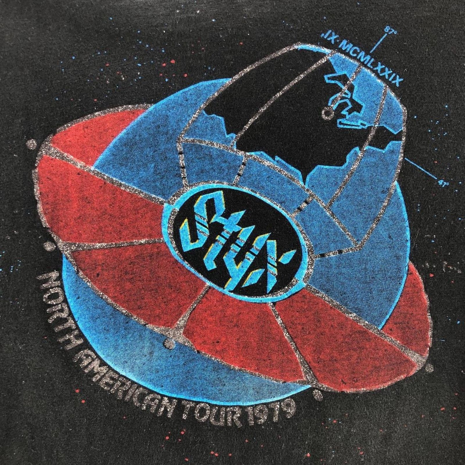 Band Tees × Vintage Styx 1979 The Grand Decathlon North American Tour tshirt 70s Size US M / EU 48-50 / 2 - 4 Thumbnail