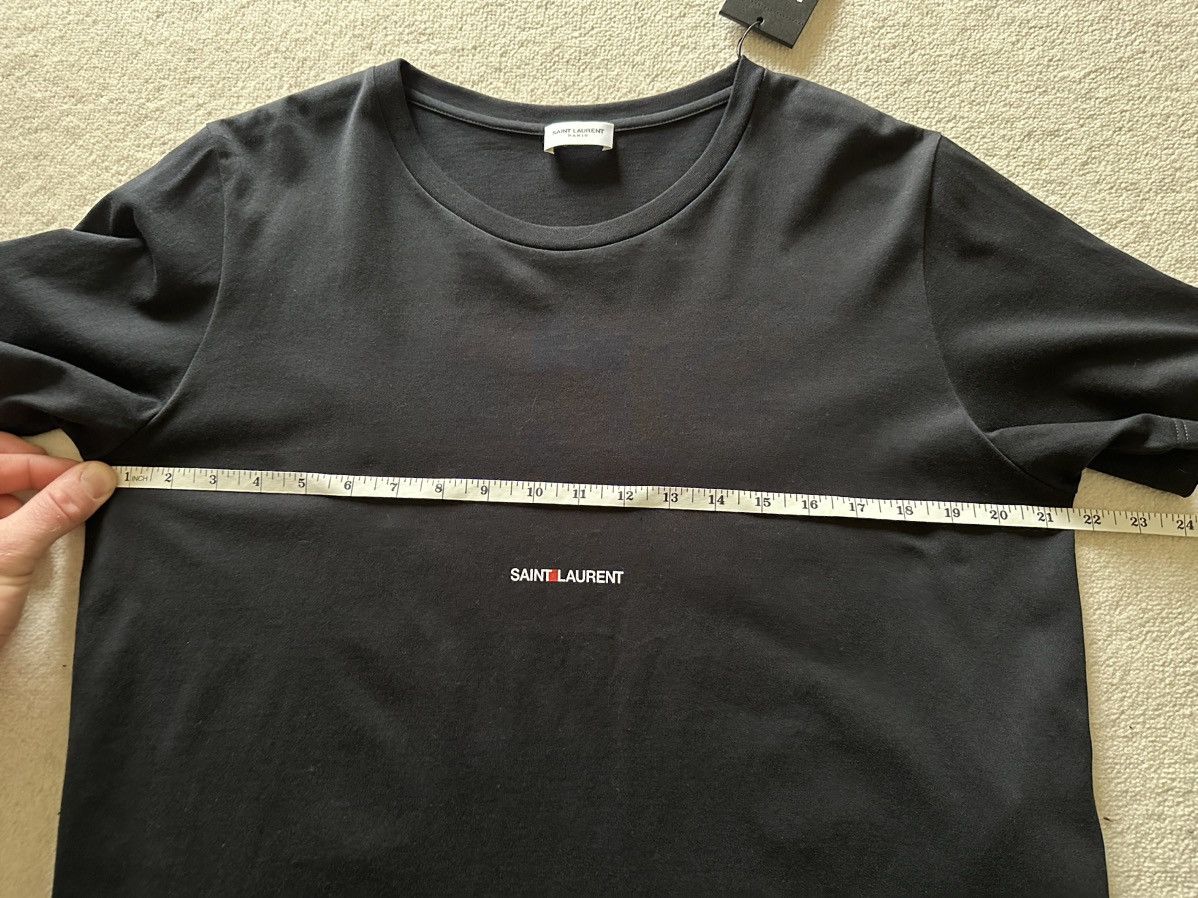 Saint Laurent Paris $550 FW22 Saint Laurent Rive Gauche logo t shirt XL Grail Size US XL / EU 56 / 4 - 6 Thumbnail