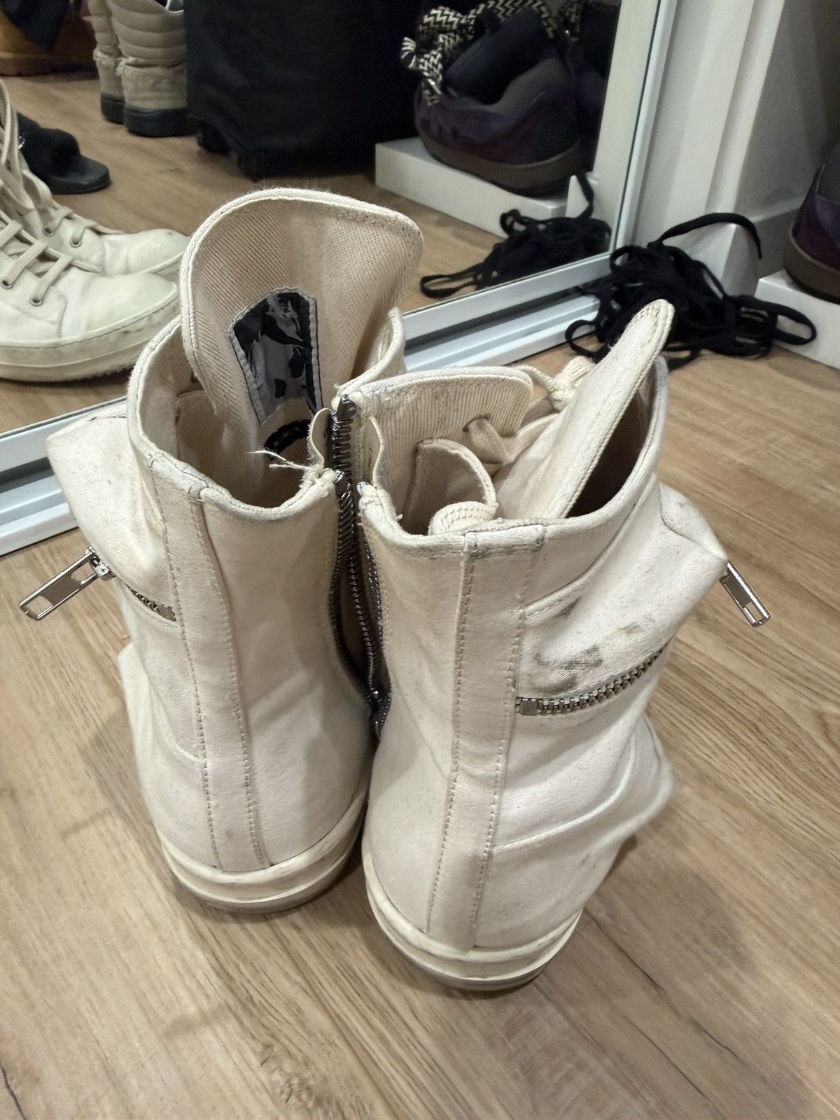 Rick Owens Rick owens High top shoes Size US 8 / EU 41 - 3 Thumbnail
