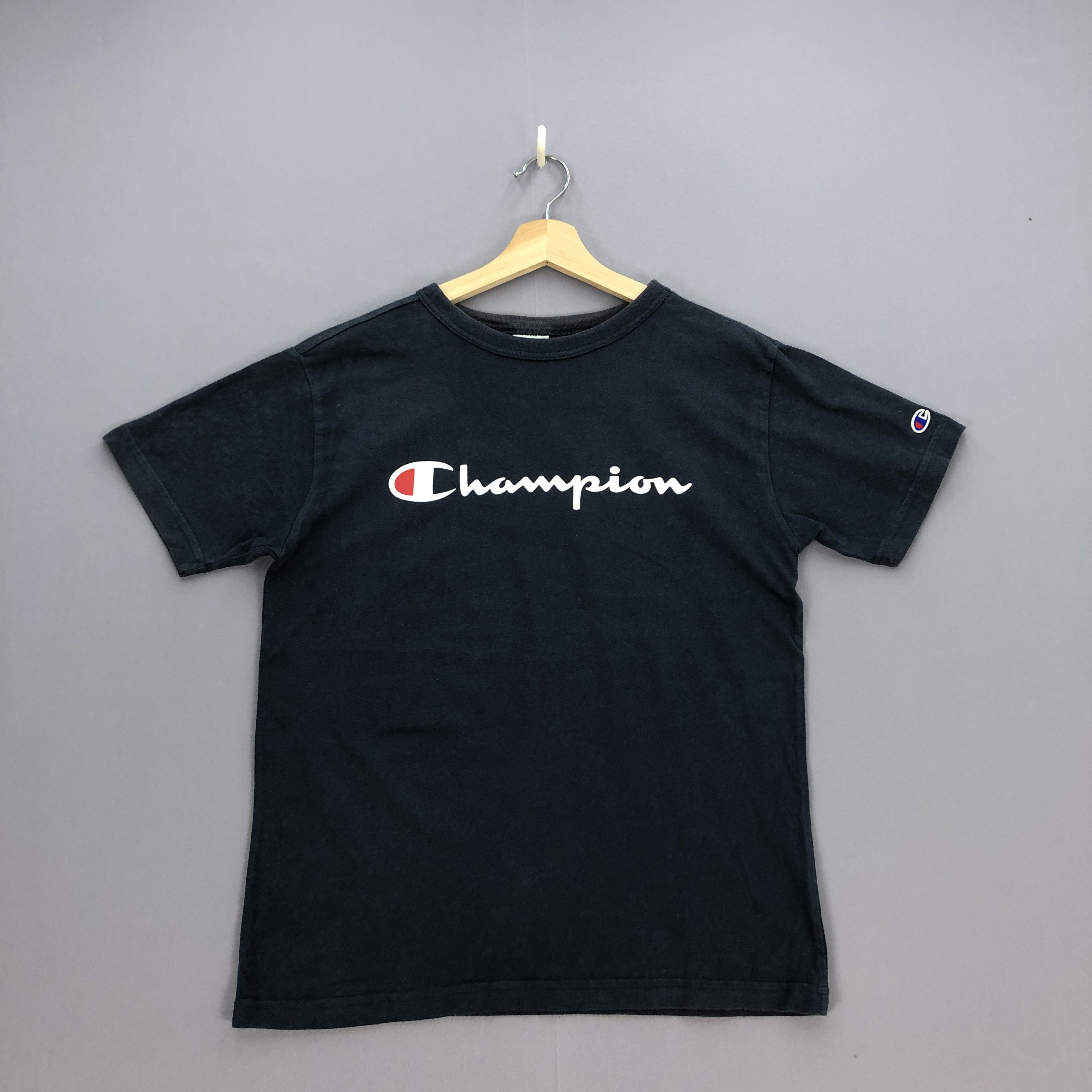 Vintage Champion T Shirt Big Logo Spell Out Champion Tees