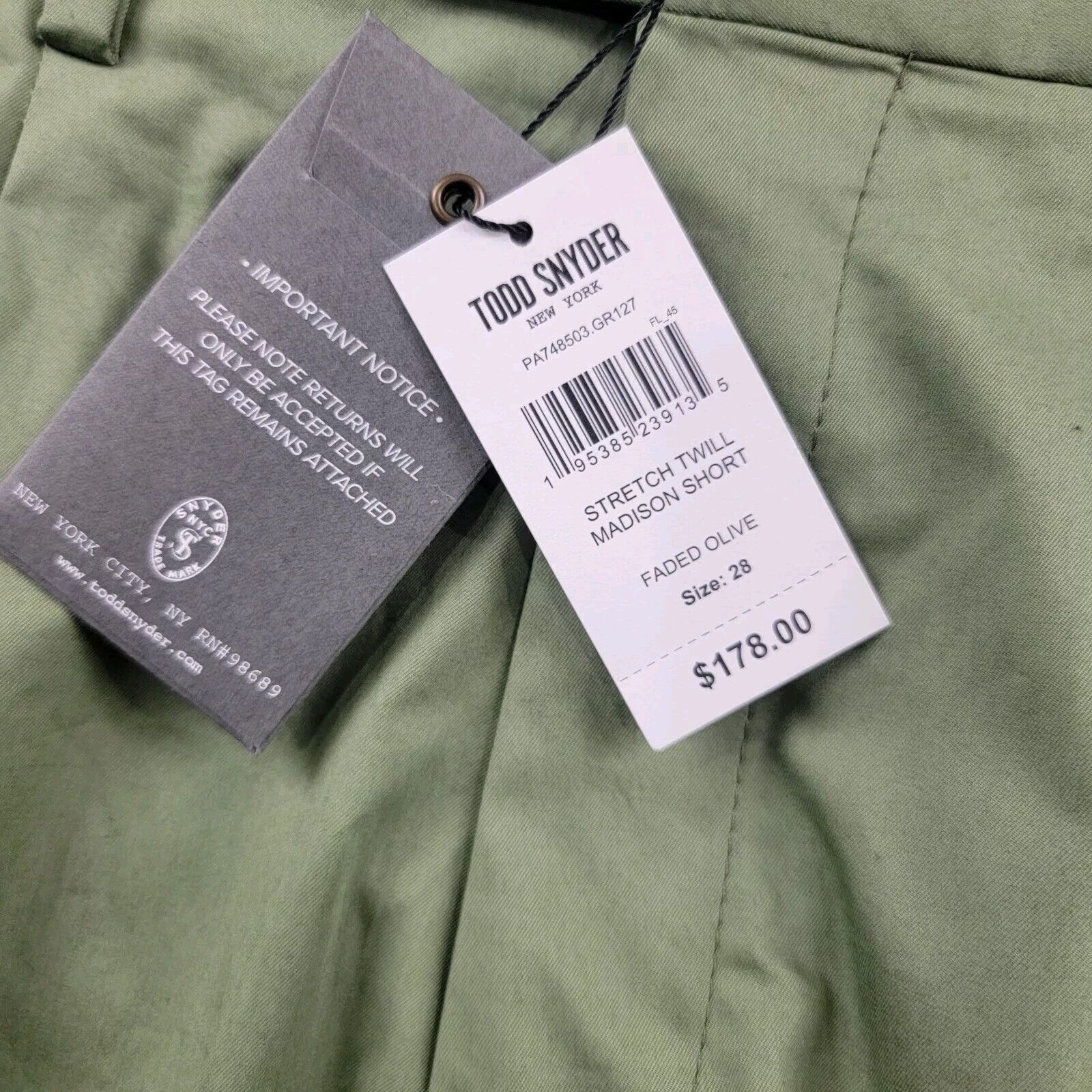 Todd Snyder Todd Snyder Stretch Twill Madison Short size 28 NWT *Read* Size US 28 / EU 44 - 11 Thumbnail