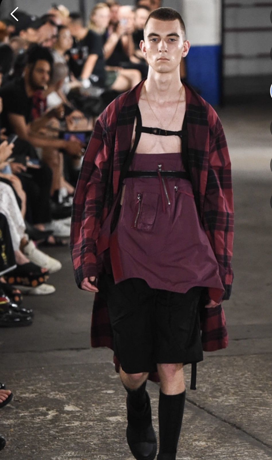 Julius Red Tartan APCLPC Julius SS18 Collection light Coat Jacket Size US S / EU 44-46 / 1 - 1 Thumbnail