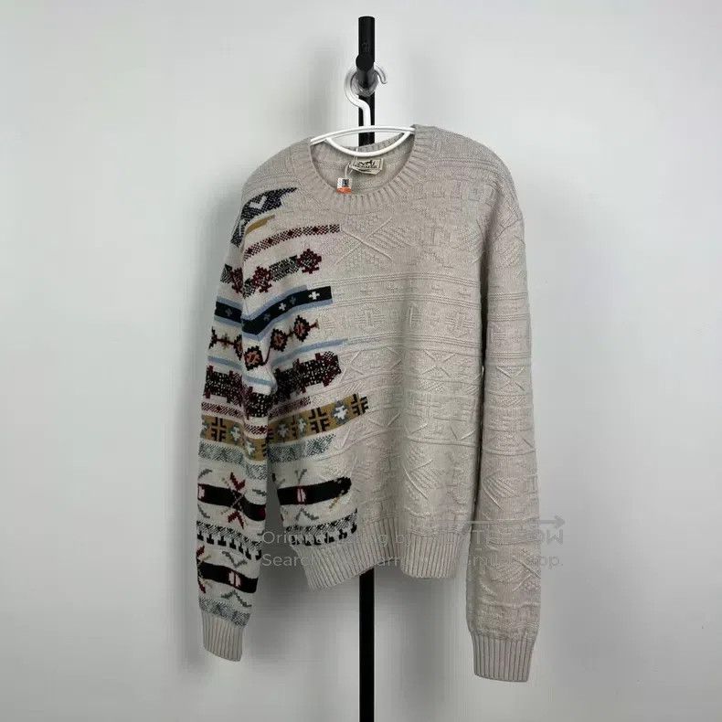 Hermes Hermes Wool Embroidered Sweater Size US M / EU 48-50 / 2 - 1 Thumbnail