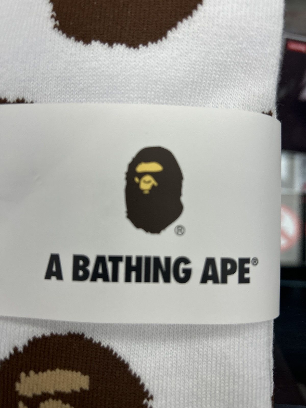 Bape A bathing ape socks Size ONE SIZE - 3 Thumbnail
