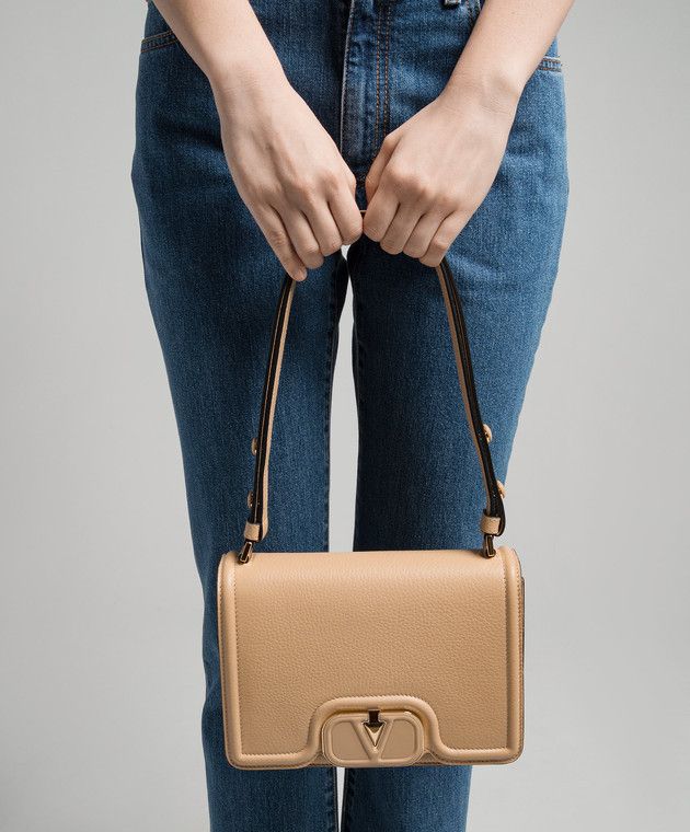 Valentino o1s22i1n0924 Size: OS / Vlogo Shoulder Bag in Beige Size ONE SIZE - 2 Thumbnail