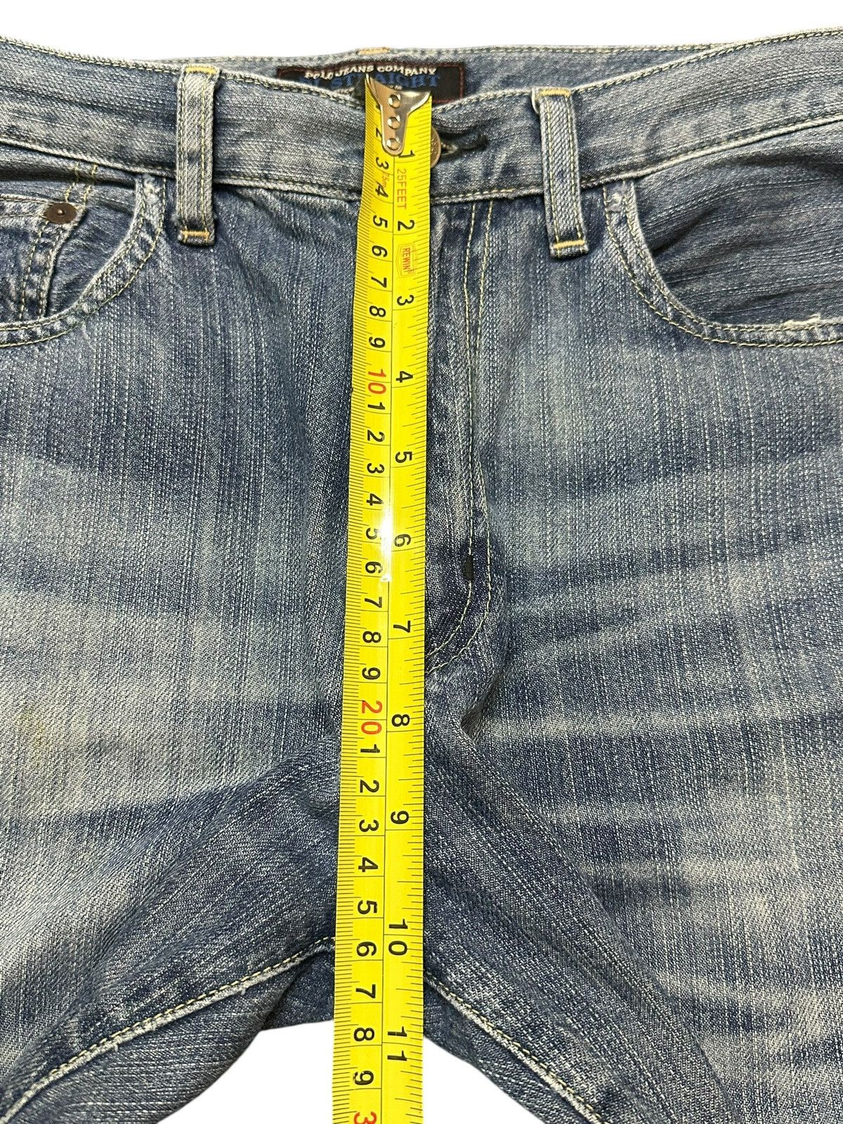 Polo Ralph Lauren Vintage RL Ralph Lauren Blue Faded Wash Distress Jeans Size US 30 / EU 46 - 16 Thumbnail