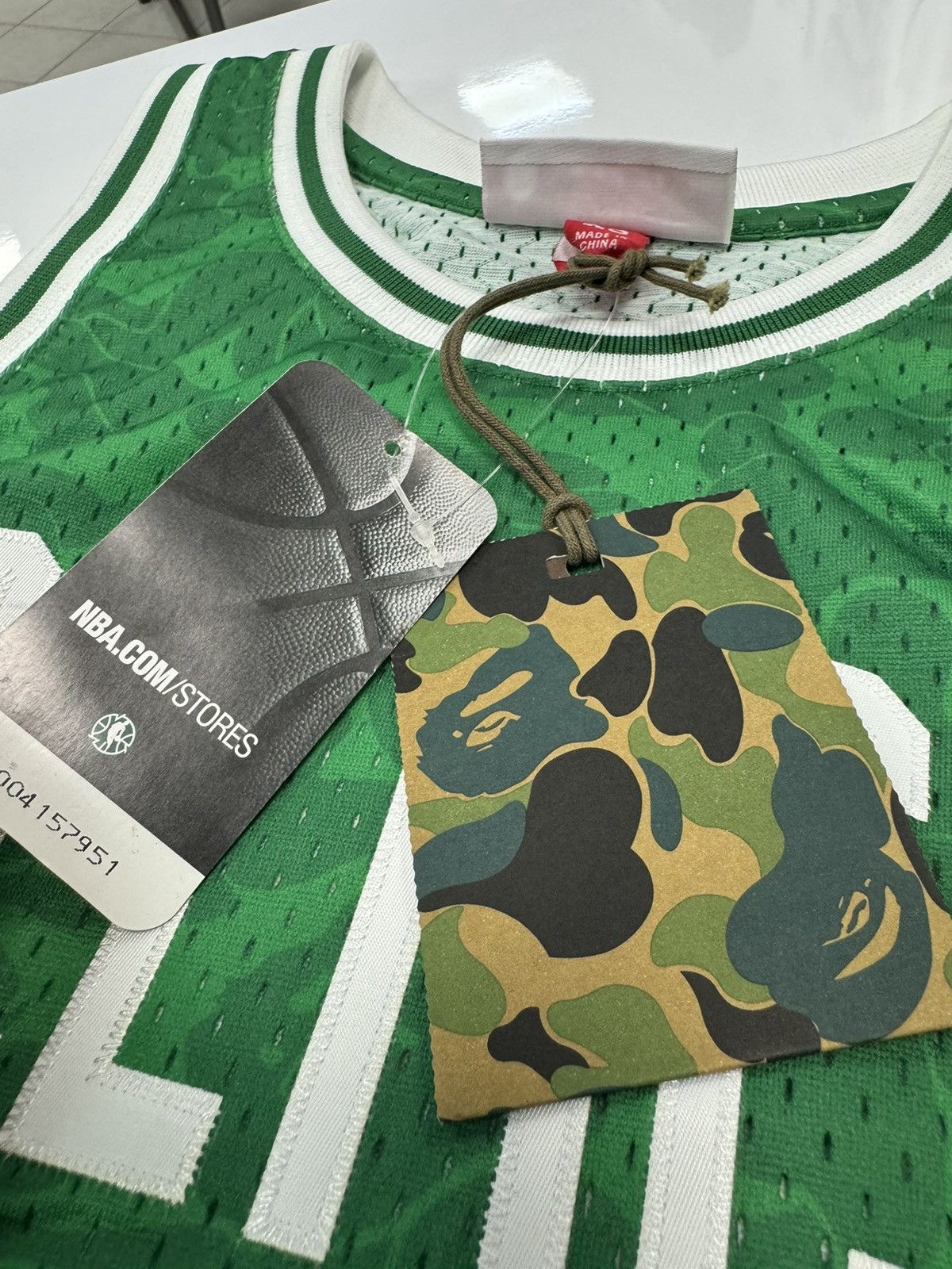 Bape × Mitchell & Ness Bape x Mitchel & Ness Boston Celtics Jersey Size US XS / EU 42 / 0 - 5 Thumbnail