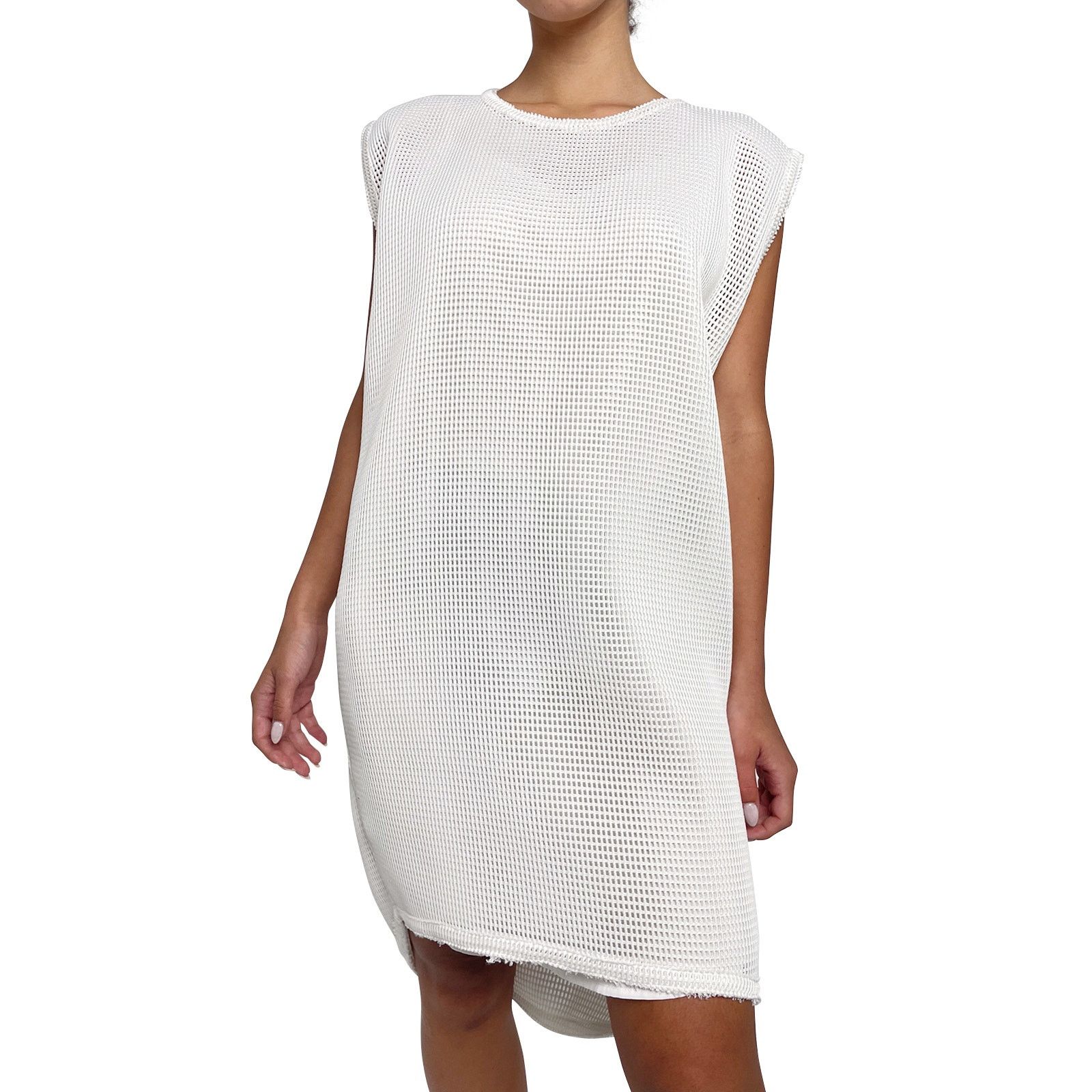 Scanlan Theodore Scanlan Theodore White Mesh / Netted Dress Size M / US 6-8 / IT 42-44 - 5 Thumbnail