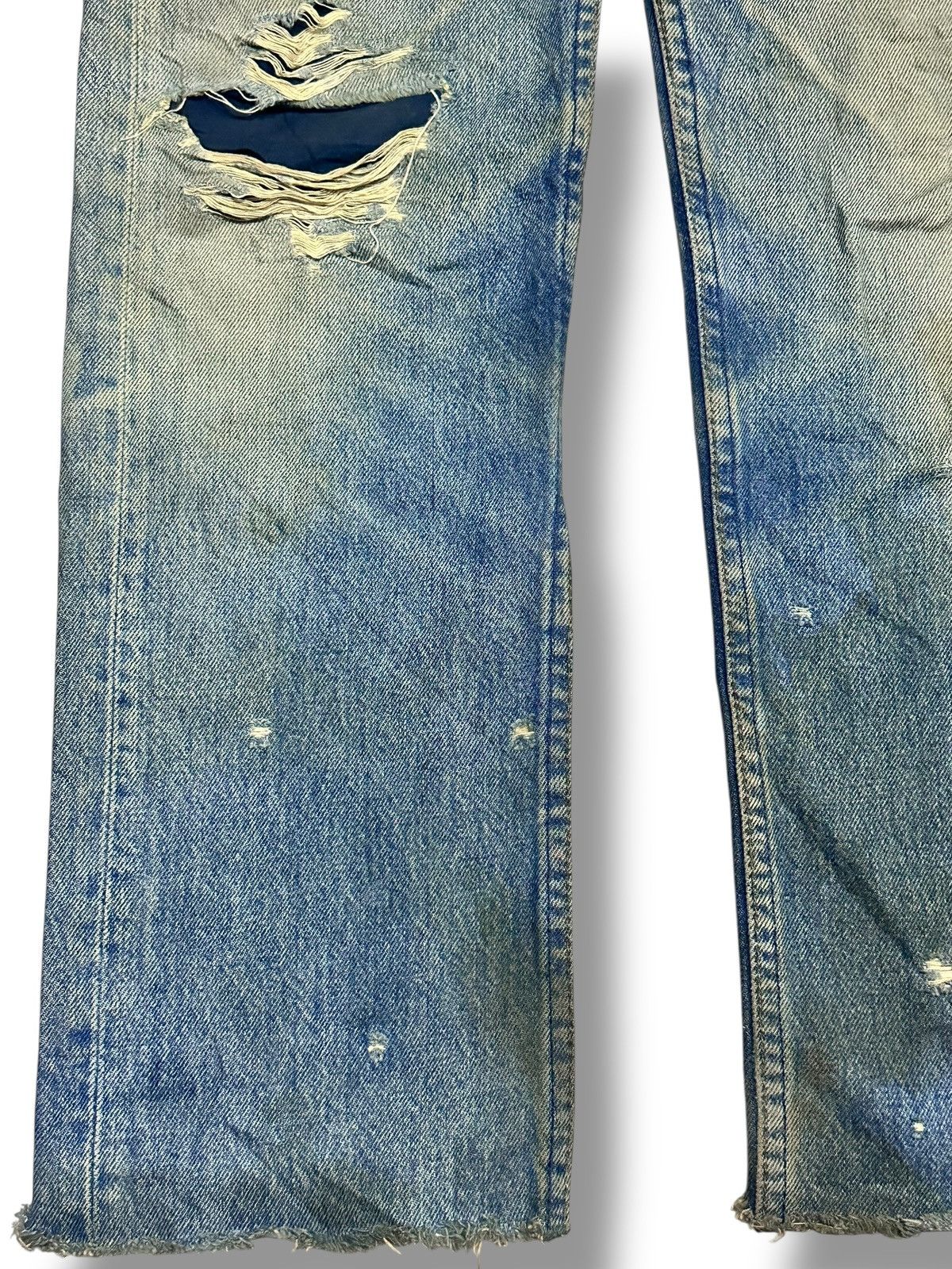 Levi's Levis 501 Vintage Distressed Straight Loose Mudwash Size US 28 / EU 44 - 10 Thumbnail