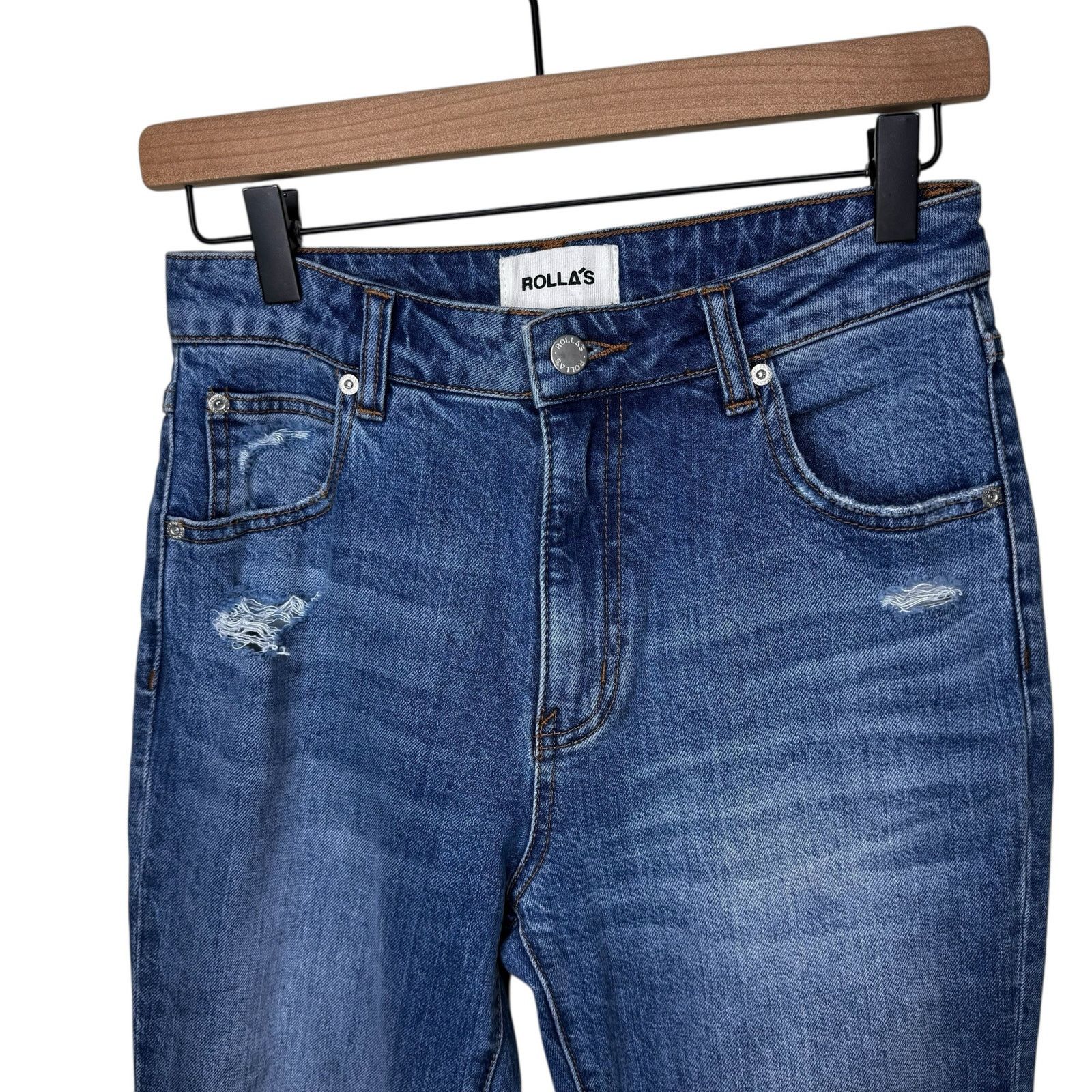 Rolla's ROLLAS Miller Mid High Rise Slim Denim Jeans in G'day Mate Size 26" / US 2 / IT 38 - 3 Thumbnail