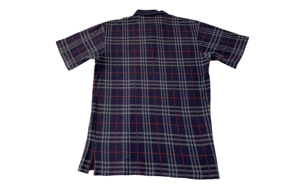 Burberry Vintage Burberrys Of London Striped Checked Polo Tee Size US M / EU 48-50 / 2 - 8 Thumbnail