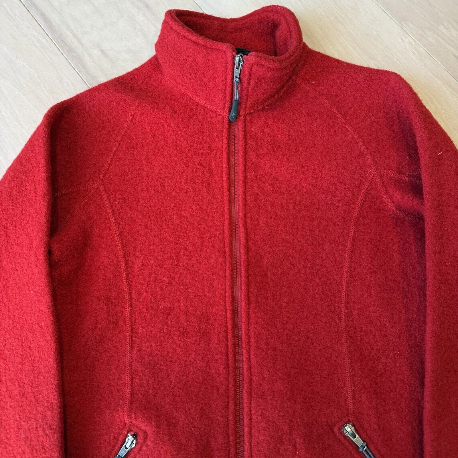 Ibex Ibex Wool Jacket Women's M Red Full Zip Winter Outerwear Size M / US 6-8 / IT 42-44 - 3 Thumbnail