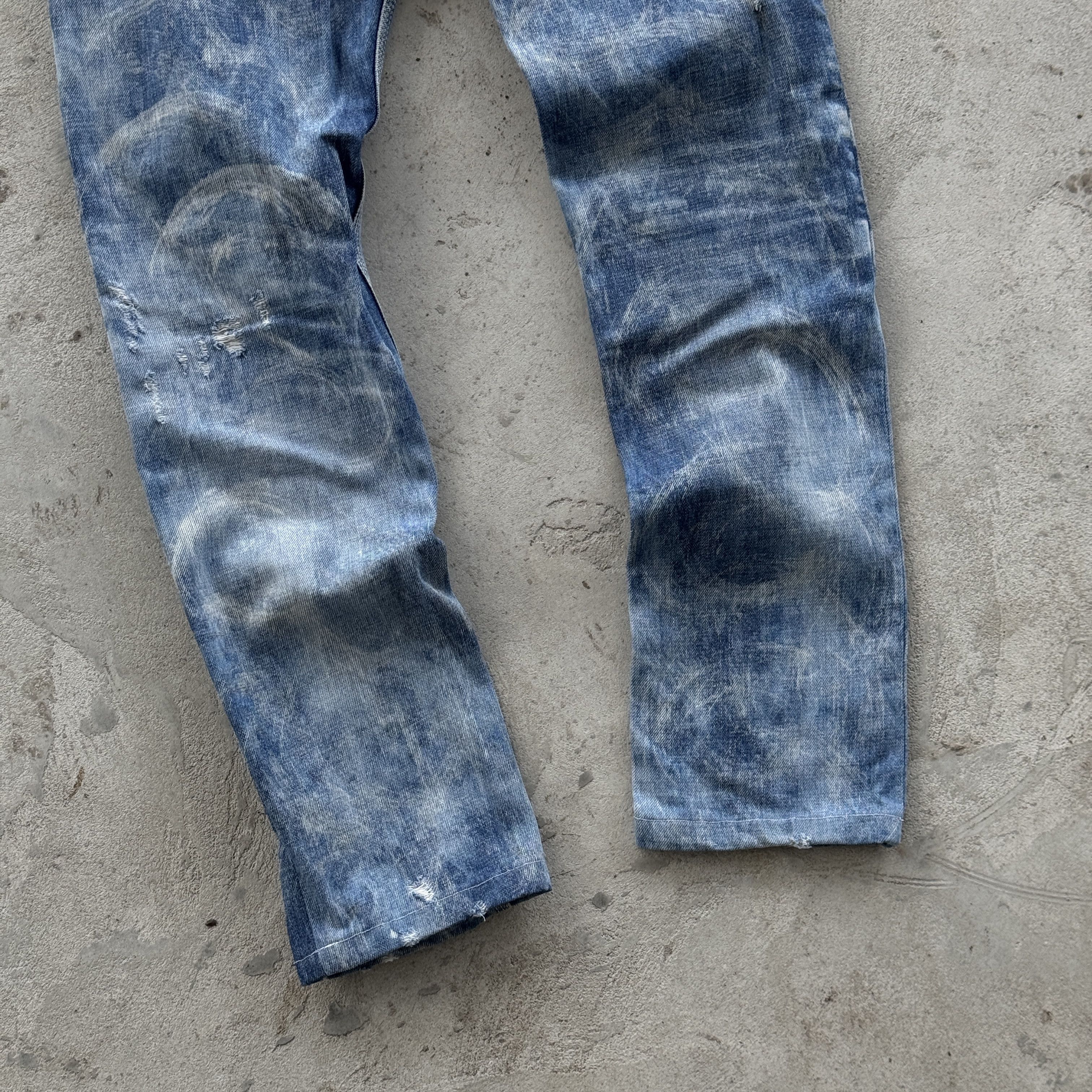 Diesel Diesel Krooley Regular Slim Carrot Distressed Jeans 30x34 Size US 30 / EU 46 - 9 Thumbnail