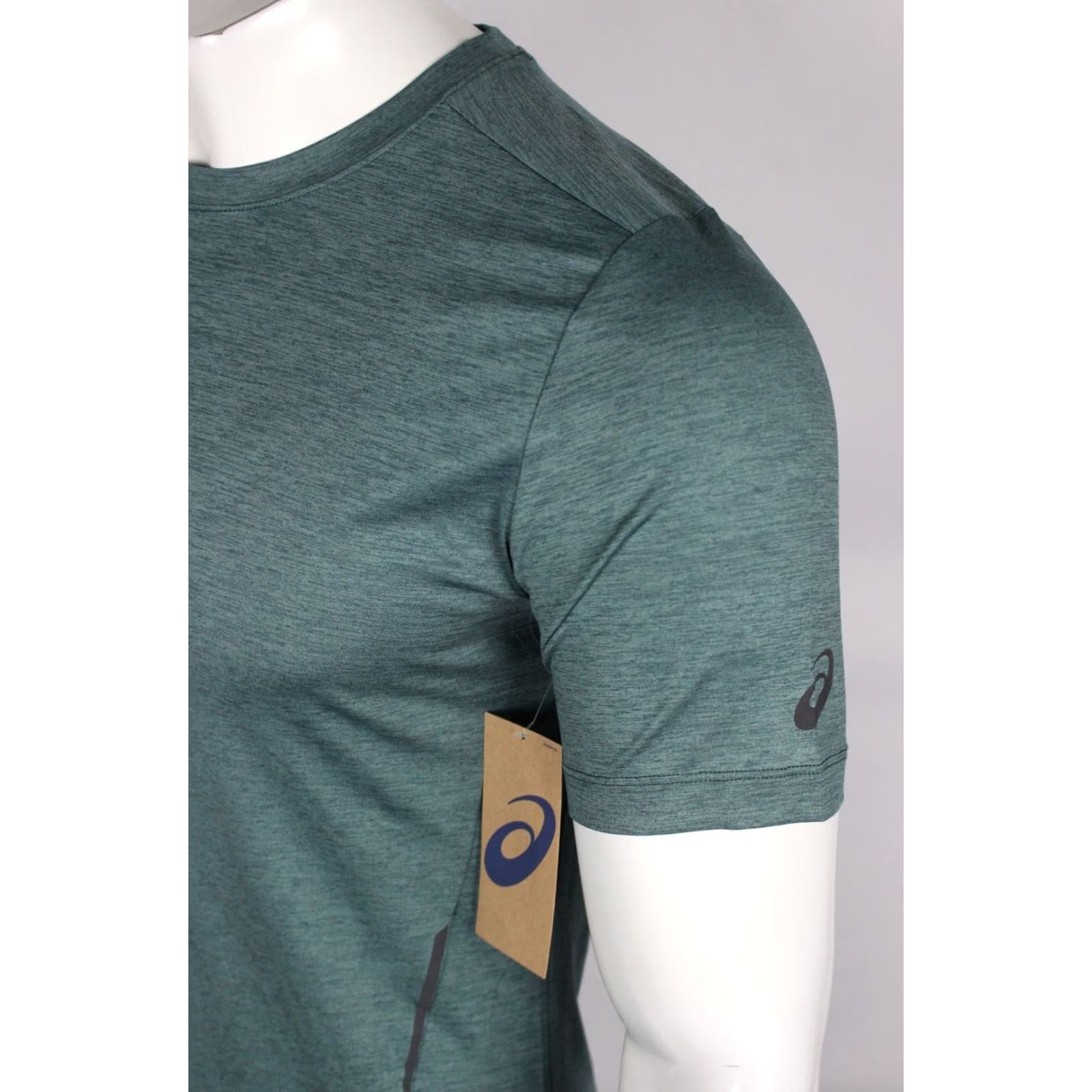 Asics ASICS Men's Knit Spadedye Short Sleeve T Shirt Running Gym Small Green GR632 Size US S / EU 44-46 / 1 - 4 Thumbnail