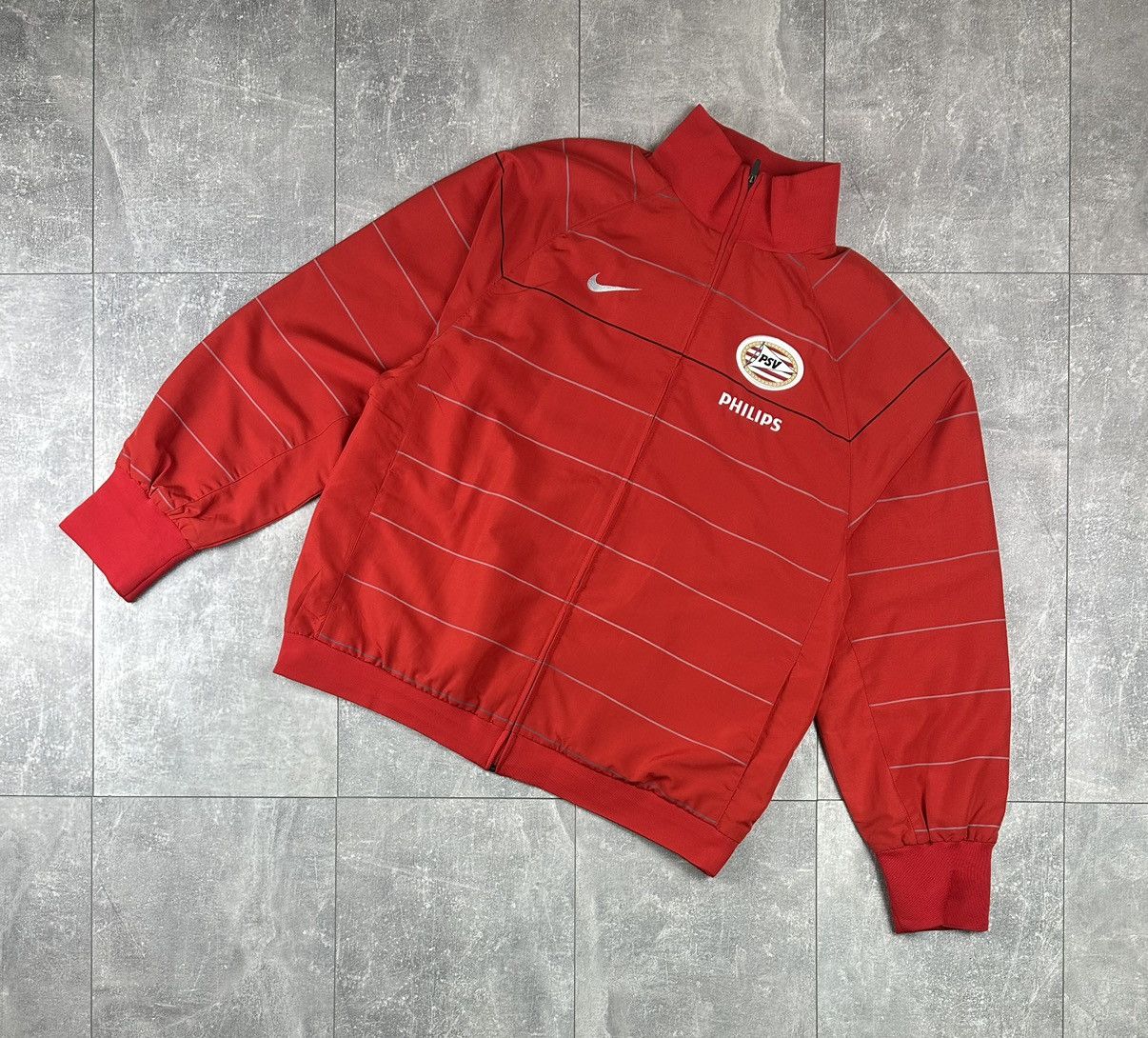 Nike Nike PSV Eindhoven Soccer Football 2000S Track-Top Vintage Size US XL / EU 56 / 4 - 1 Thumbnail