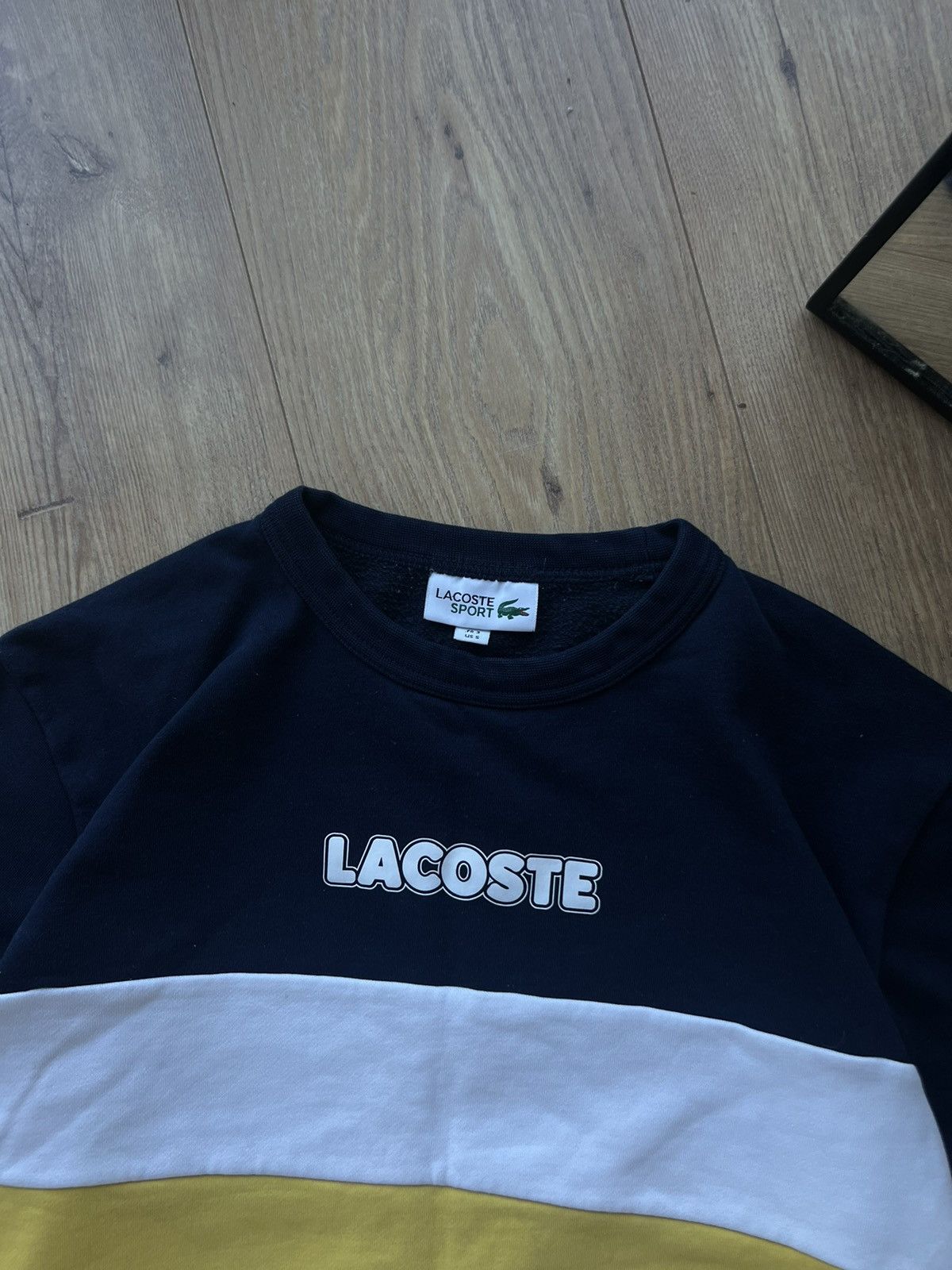 Lacoste LACOSTE SPORT DRILL BIG LOGO VINTAGE Y2K CREWNECK RARE Size US S / EU 44-46 / 1 - 5 Thumbnail