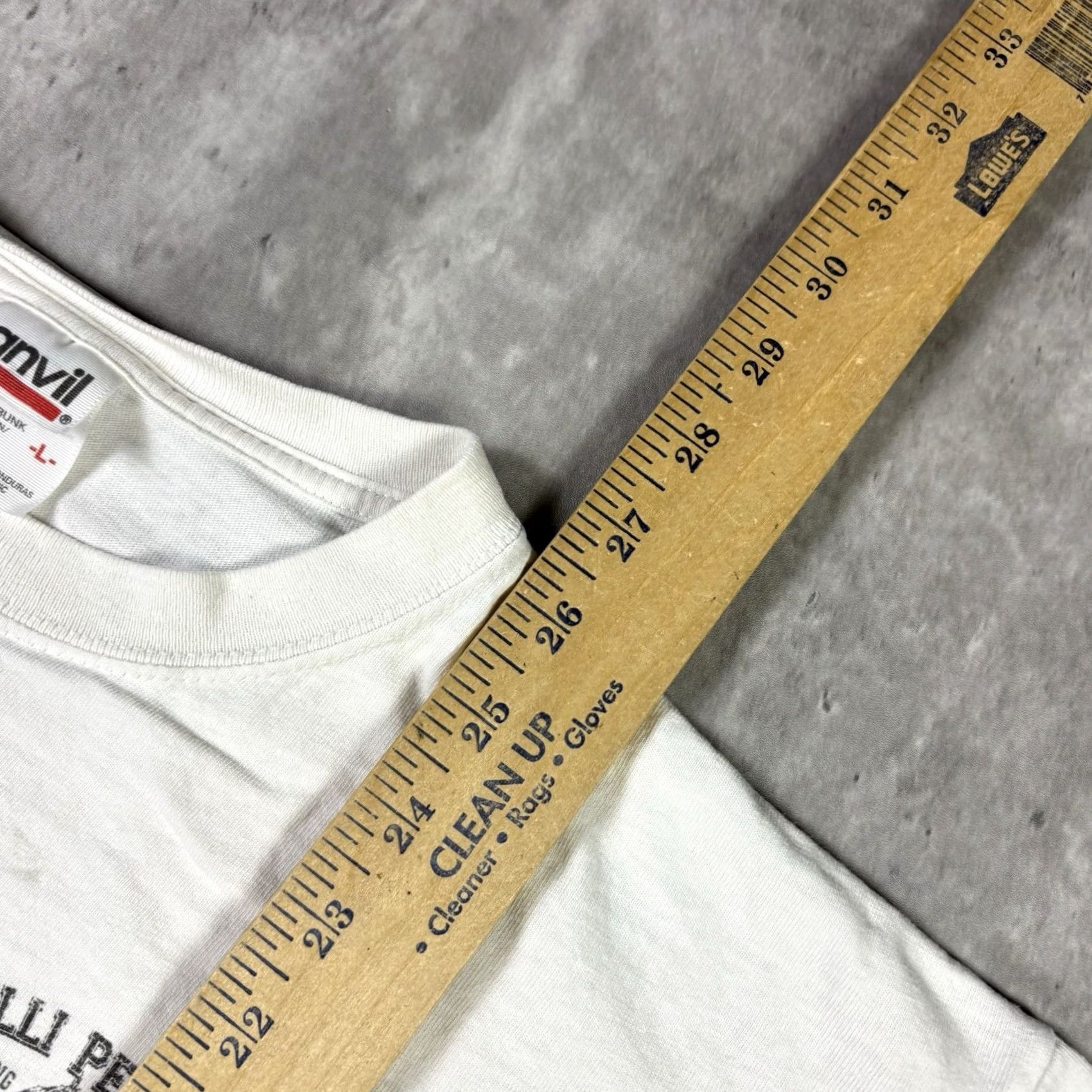 Anvil VINTAGE Chilli Peppers T Shirt Outer Banks Adult L 90s White Cotton Anvil Crew Neck Short Sleeve Men Mens Size US L / EU 52-54 / 3 - 5 Thumbnail