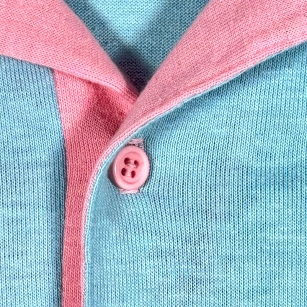 Vintage VINTAGE Electric Avenue Polo Shirt Mens Small Pink Striped USA 80s Size US S / EU 44-46 / 1 - 4 Thumbnail