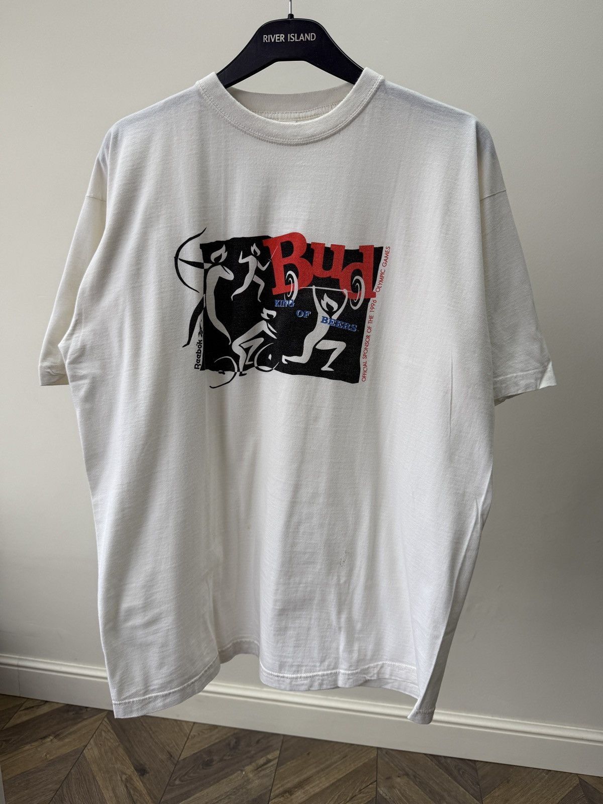 Reebok Vintage 1996 Reebok Bud Olympic Games T-Shirt Size US XL / EU 56 / 4 - 2 Thumbnail