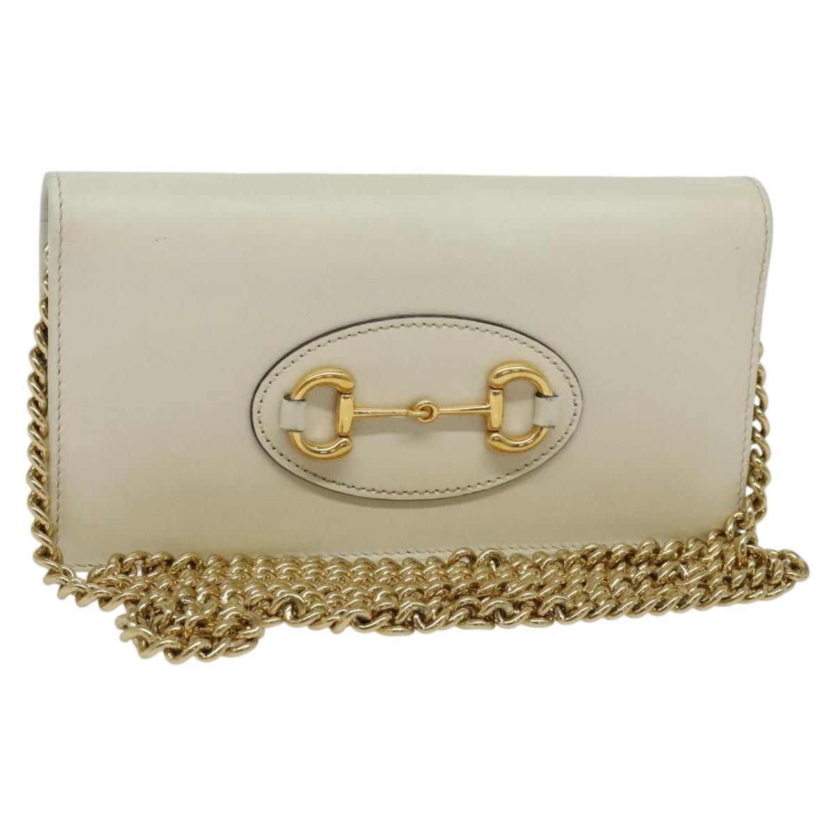 Gucci Gucci Horsebit 1955 Chain Wallet Leather Size ONE SIZE - 1 Thumbnail