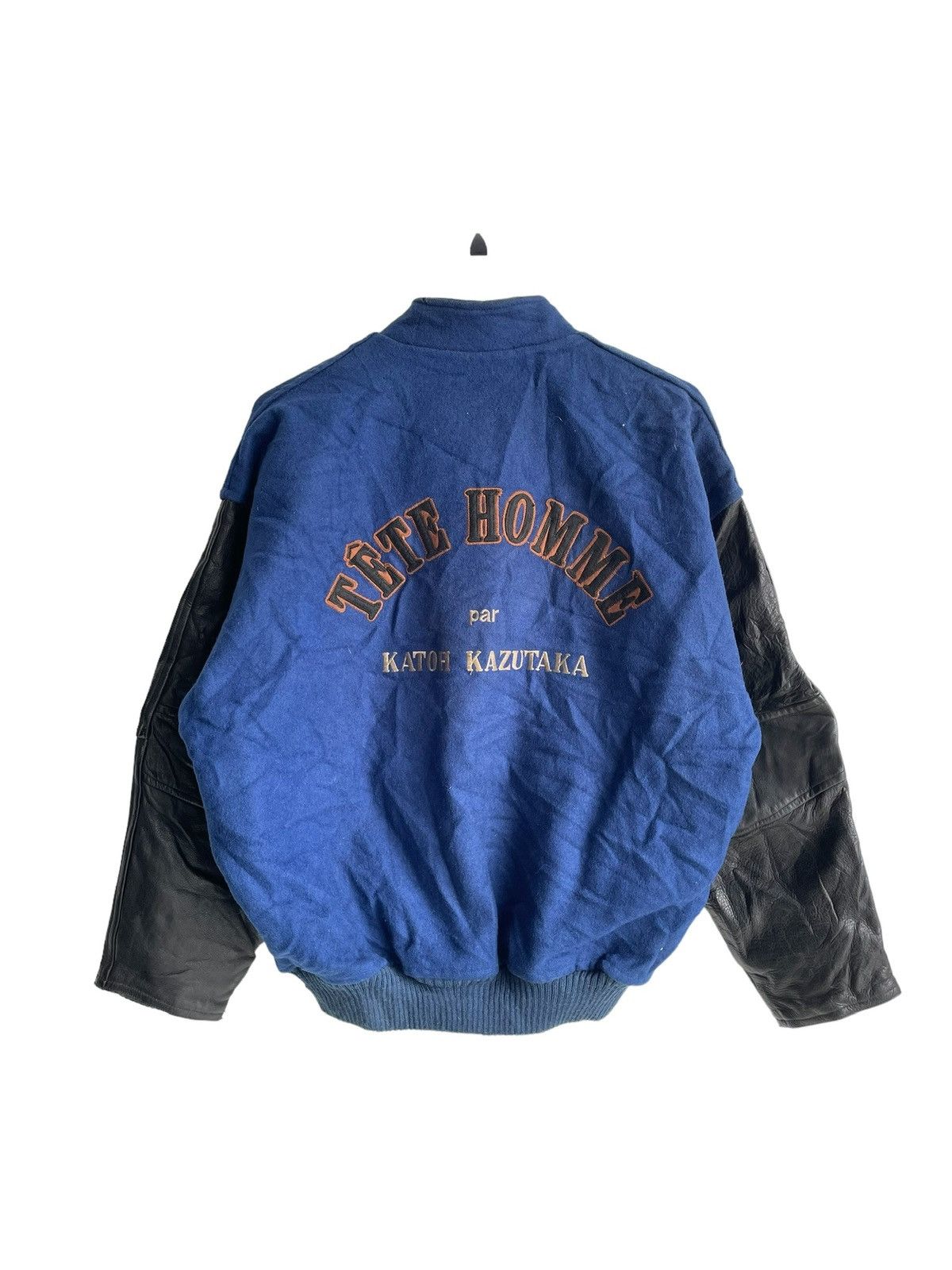 Final Home 1980s TETE HOMME Katoh Kazutaka Staff Runway Varsity Jacket Size US L / EU 52-54 / 3 - 1 Thumbnail