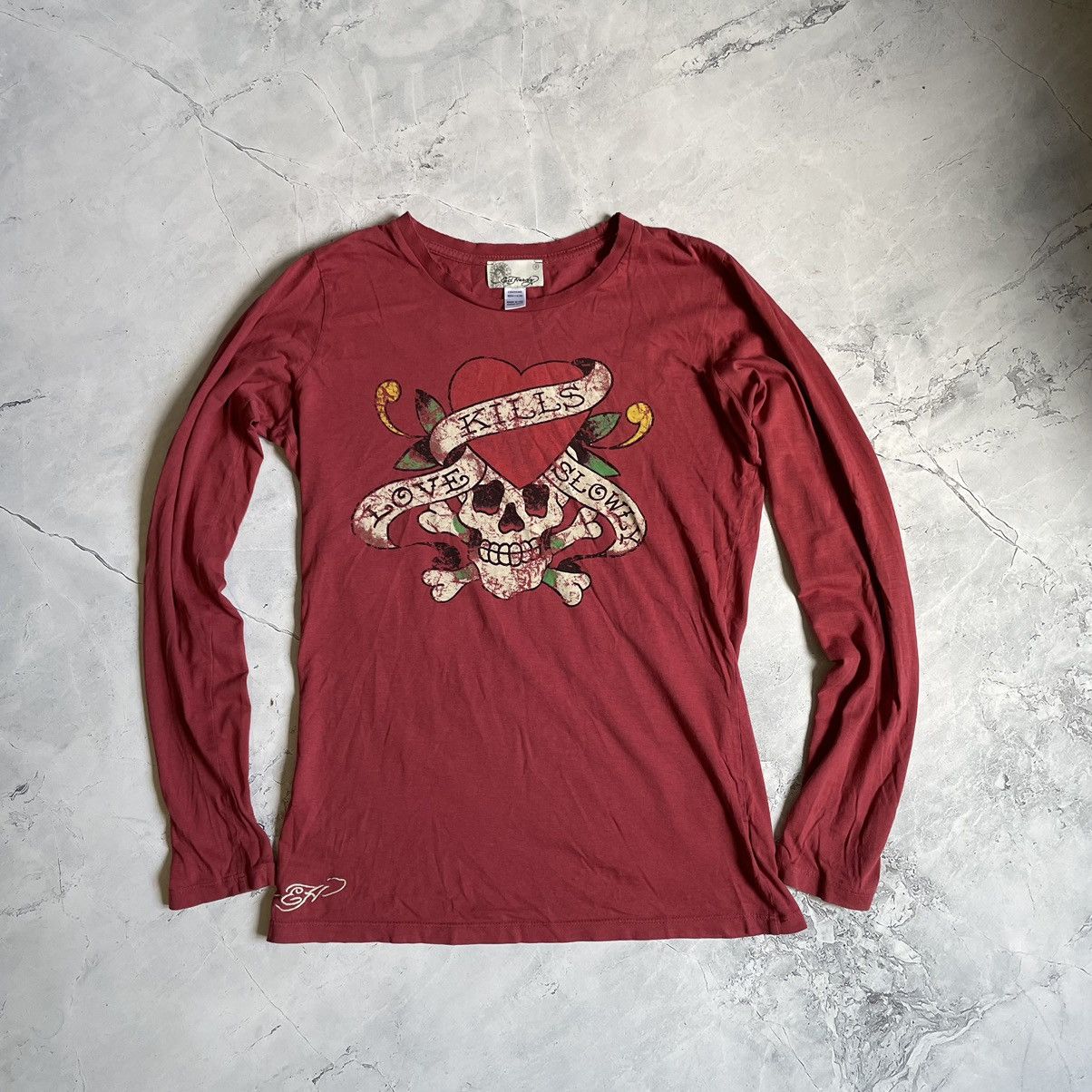 Christian Audigier × Ed Hardy Ed Hardy Christian Audiger Skull Printed Longsleeve Size S / US 4 / IT 40 - 2 Thumbnail